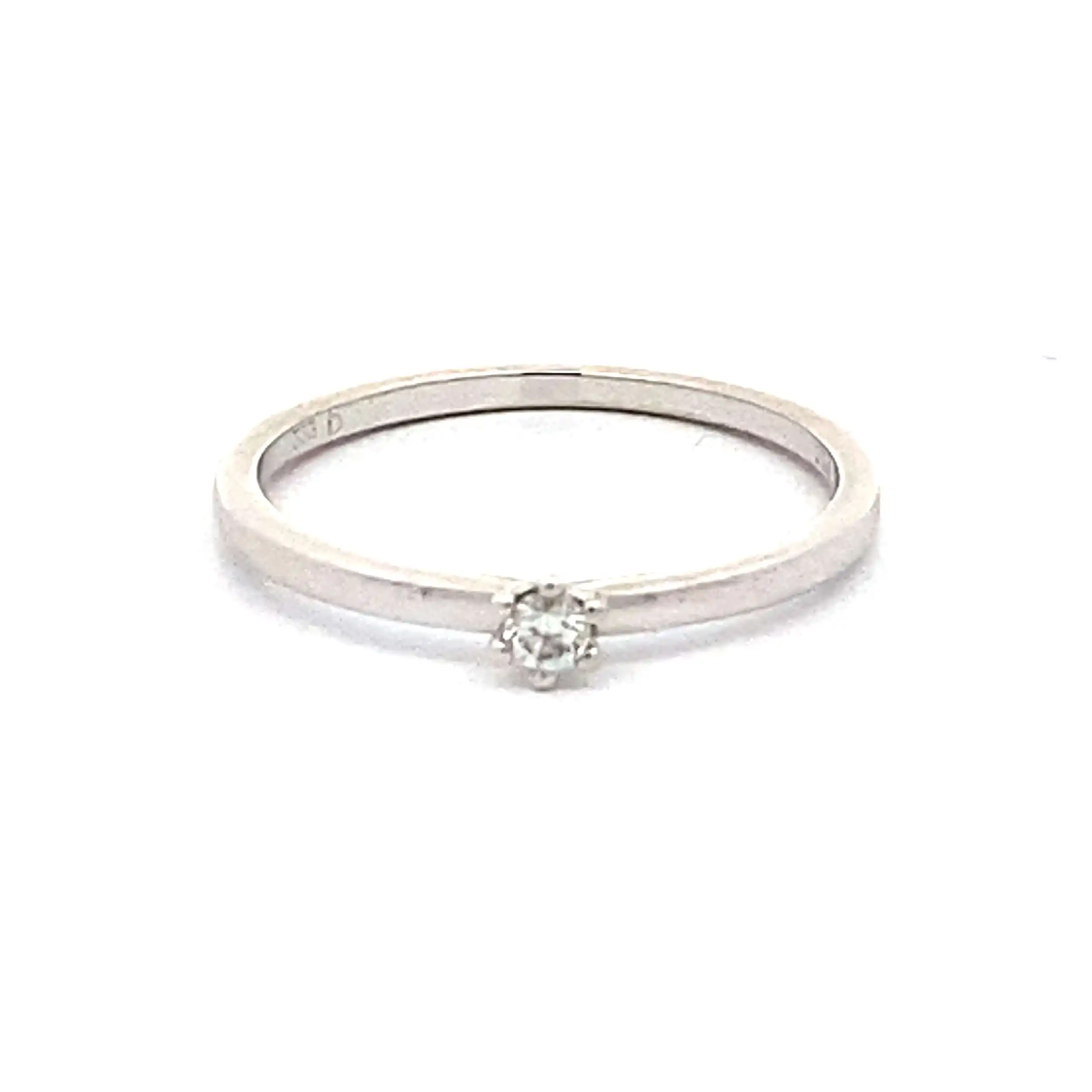 Ring Weißgold mit Brillant Ring Weißgold mit Brillant