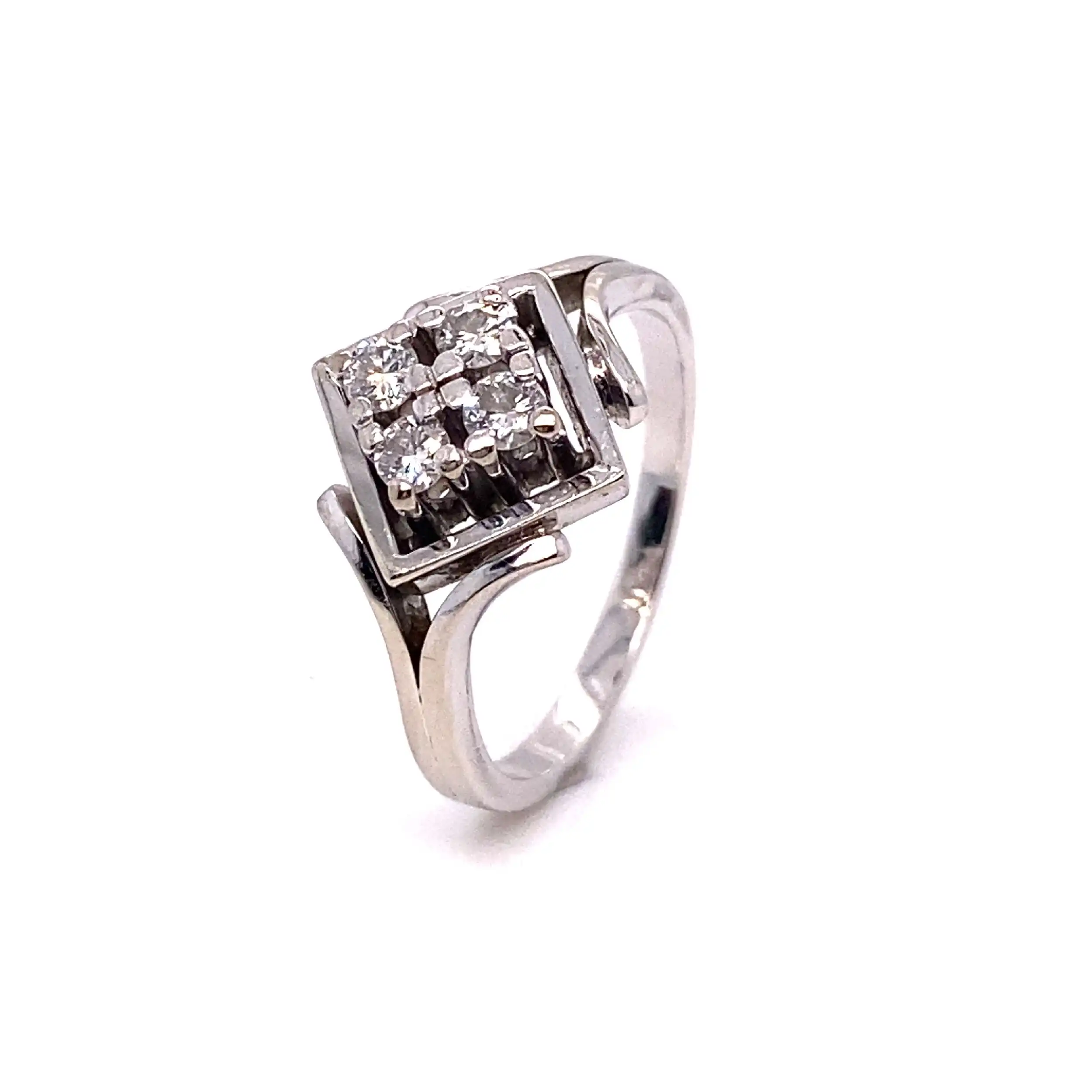 Ring Weißgold mit Brillanten Ring Weißgold mit Brillanten