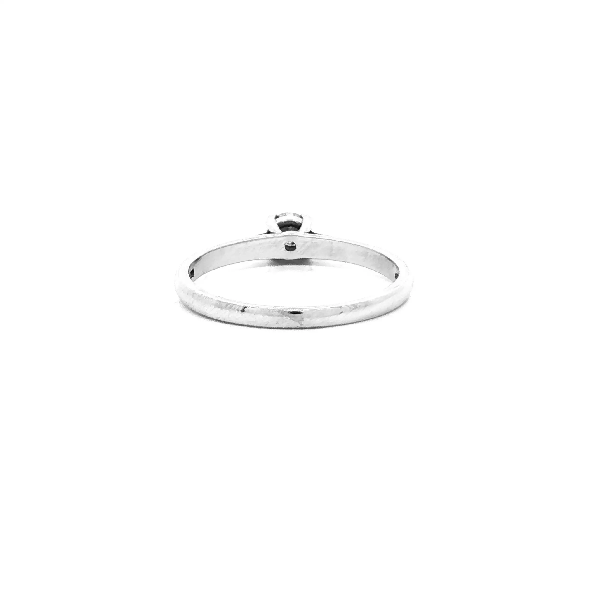 Ring Weißgold mit Brillant Solitär