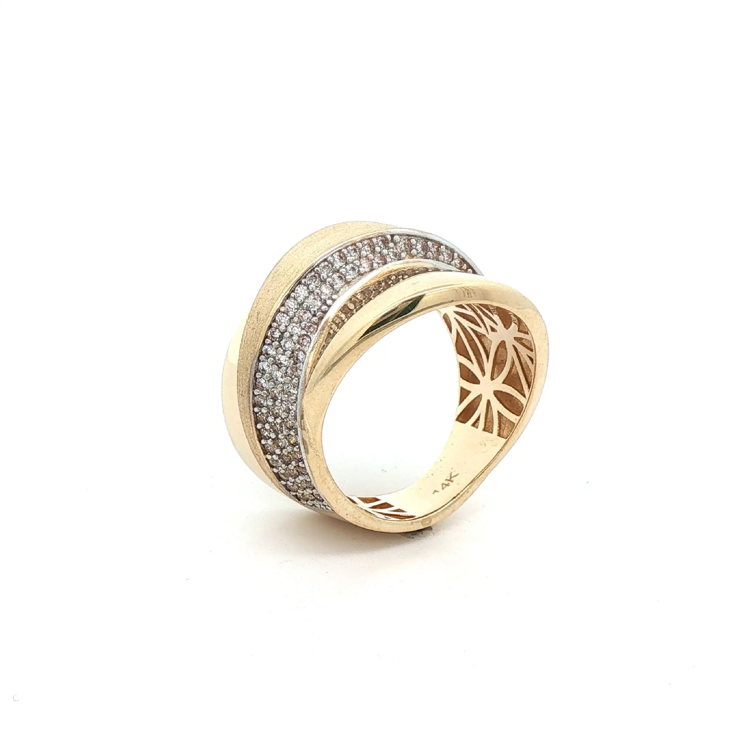 Ring Bicolor mit Zirkonia