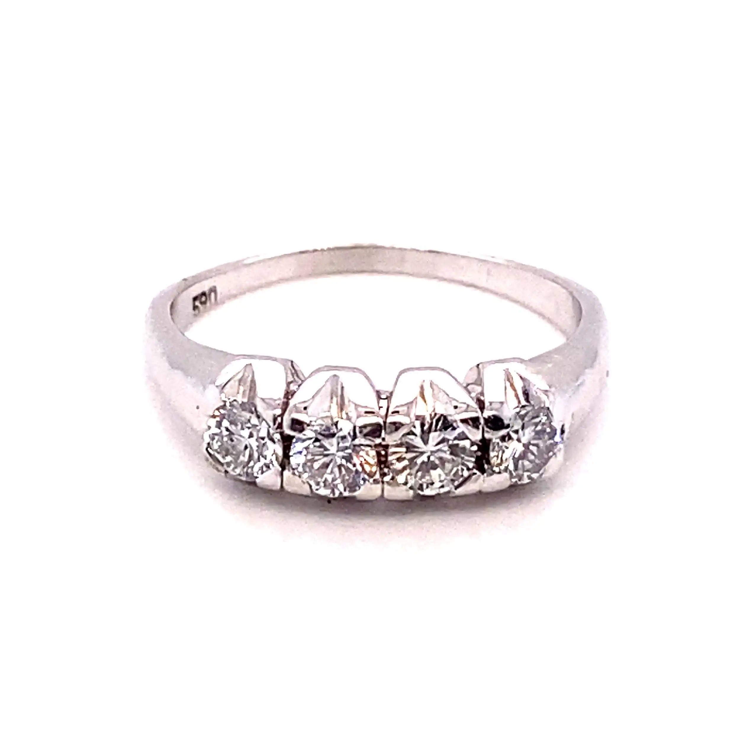 Ring Weißgold mit 4 Brillanten Ring Weißgold mit 4 Brillanten
