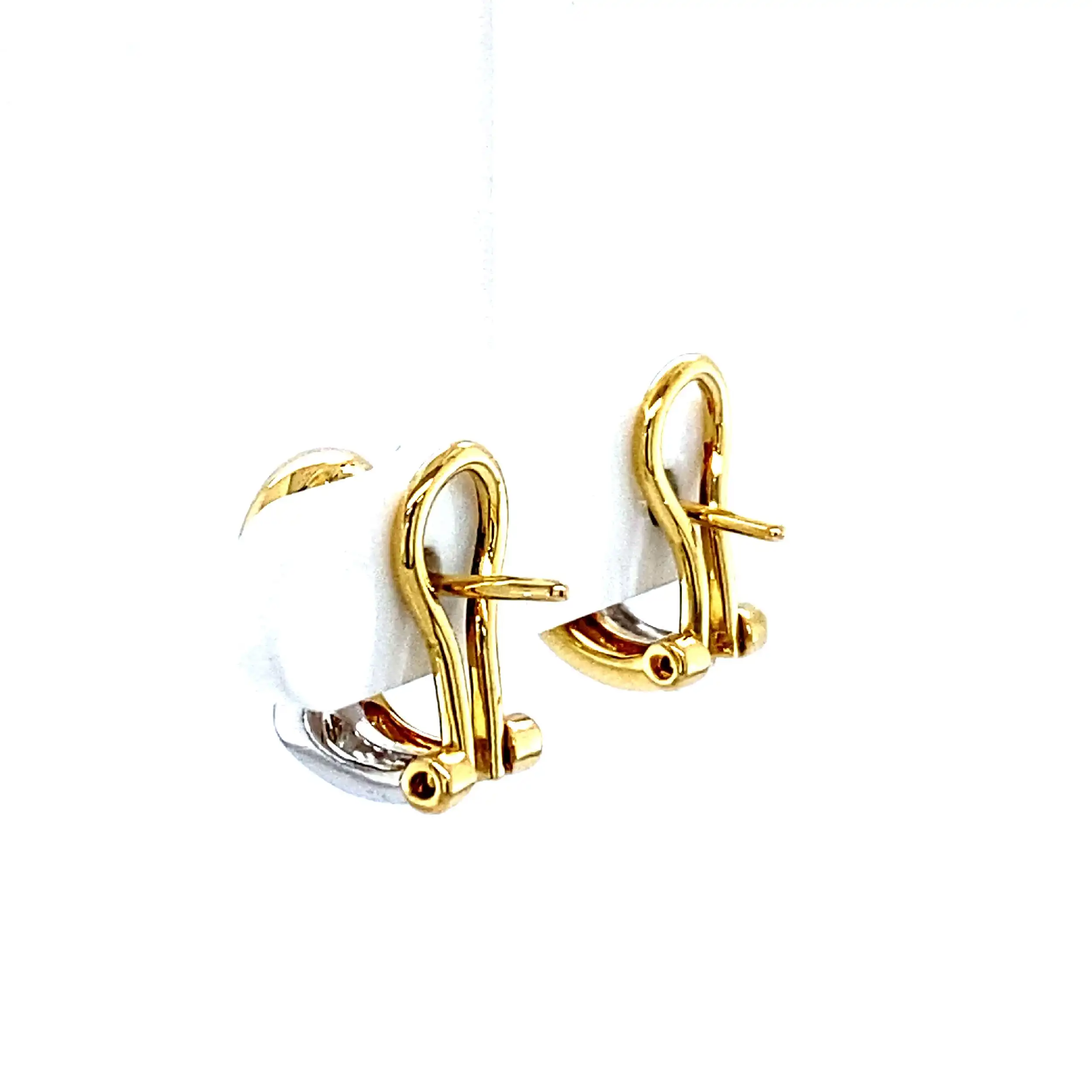 Ohrstecker / Clips Bicolor mit Brillanten Ohrstecker / Clips Bicolor mit Brillanten