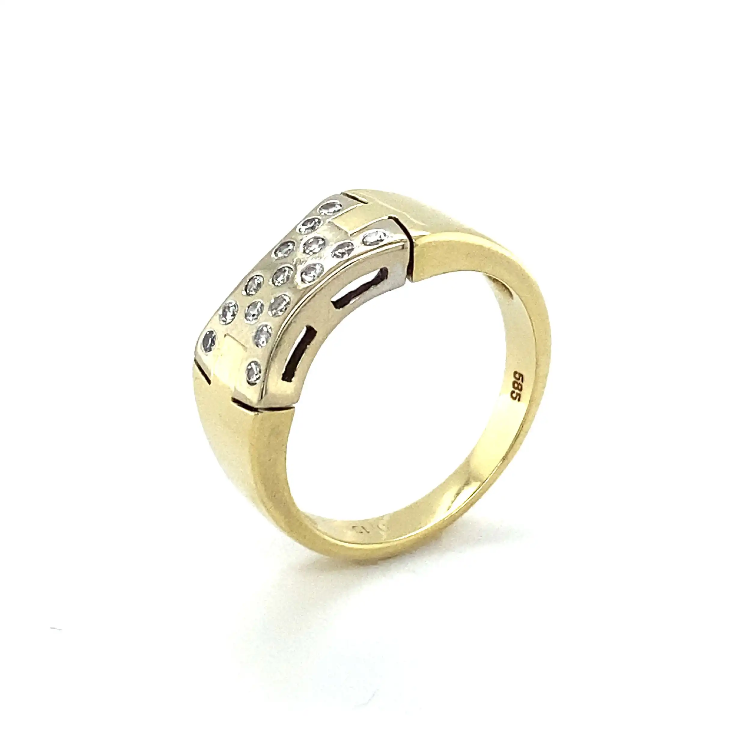 Ring Bicolor mit Brillanten Ring Bicolor mit Brillanten