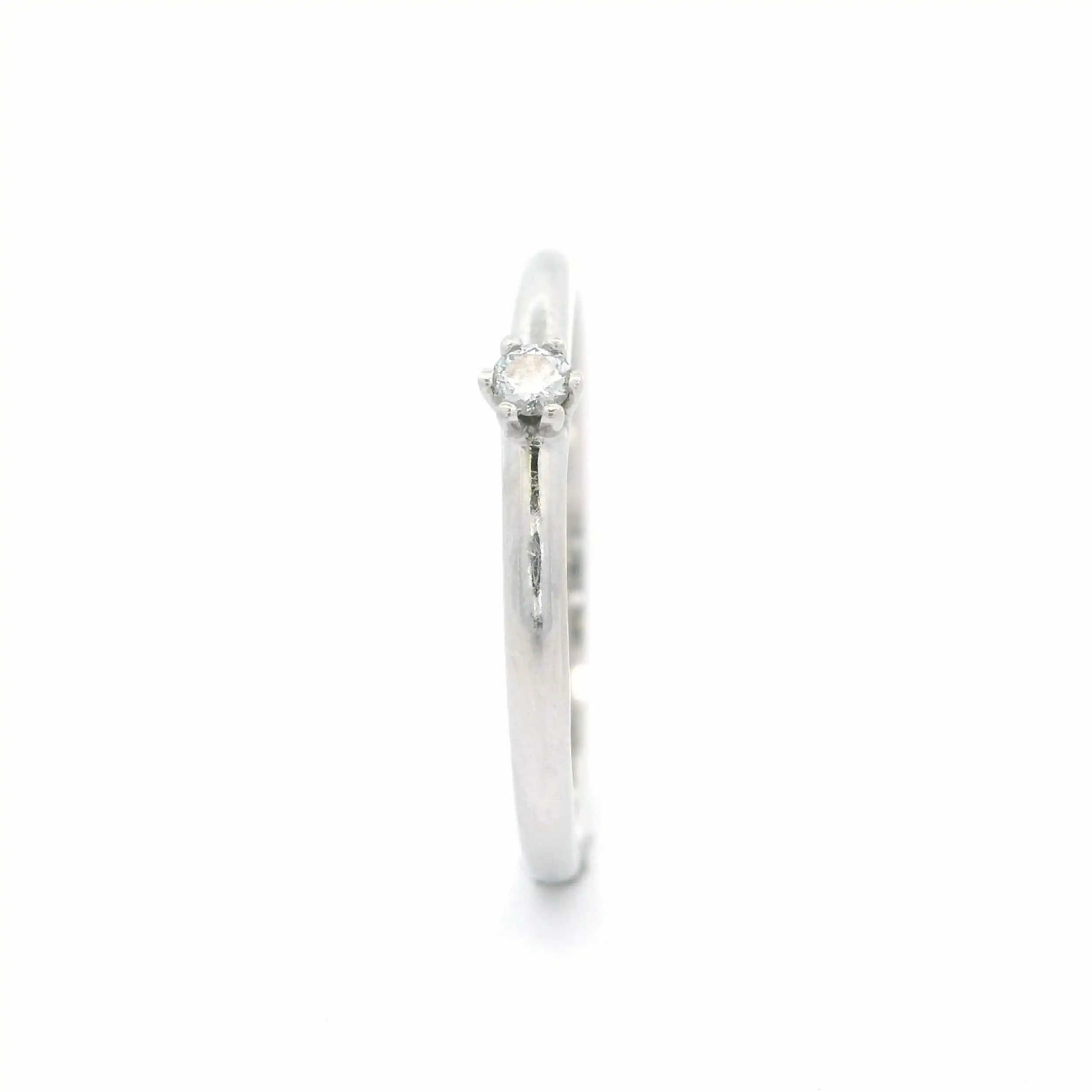 Ring Weißgold mit Brillant Solitär