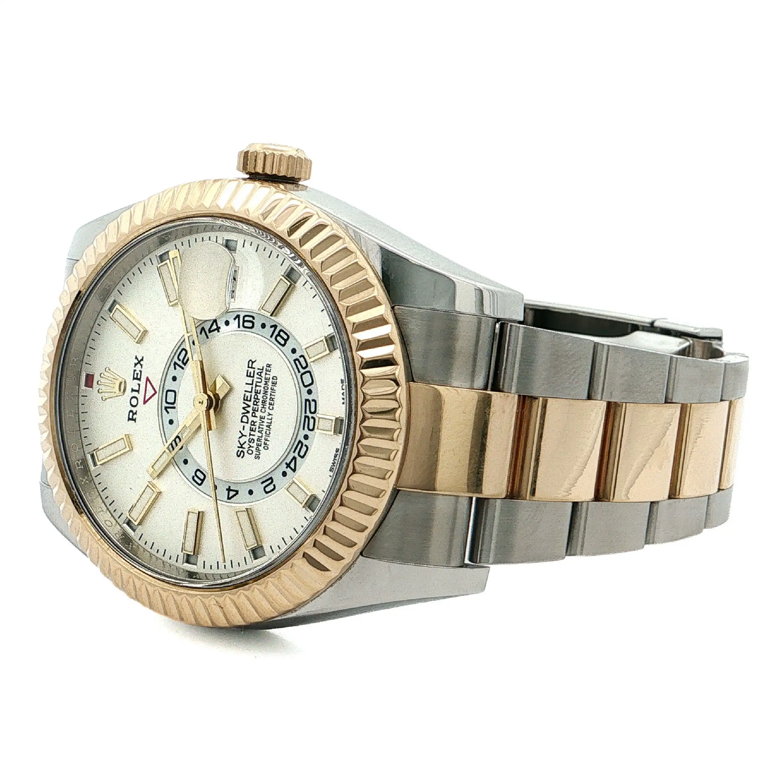 Herrenuhr Rolex Skydweller 42mm Stahl Gold Ref: 326933