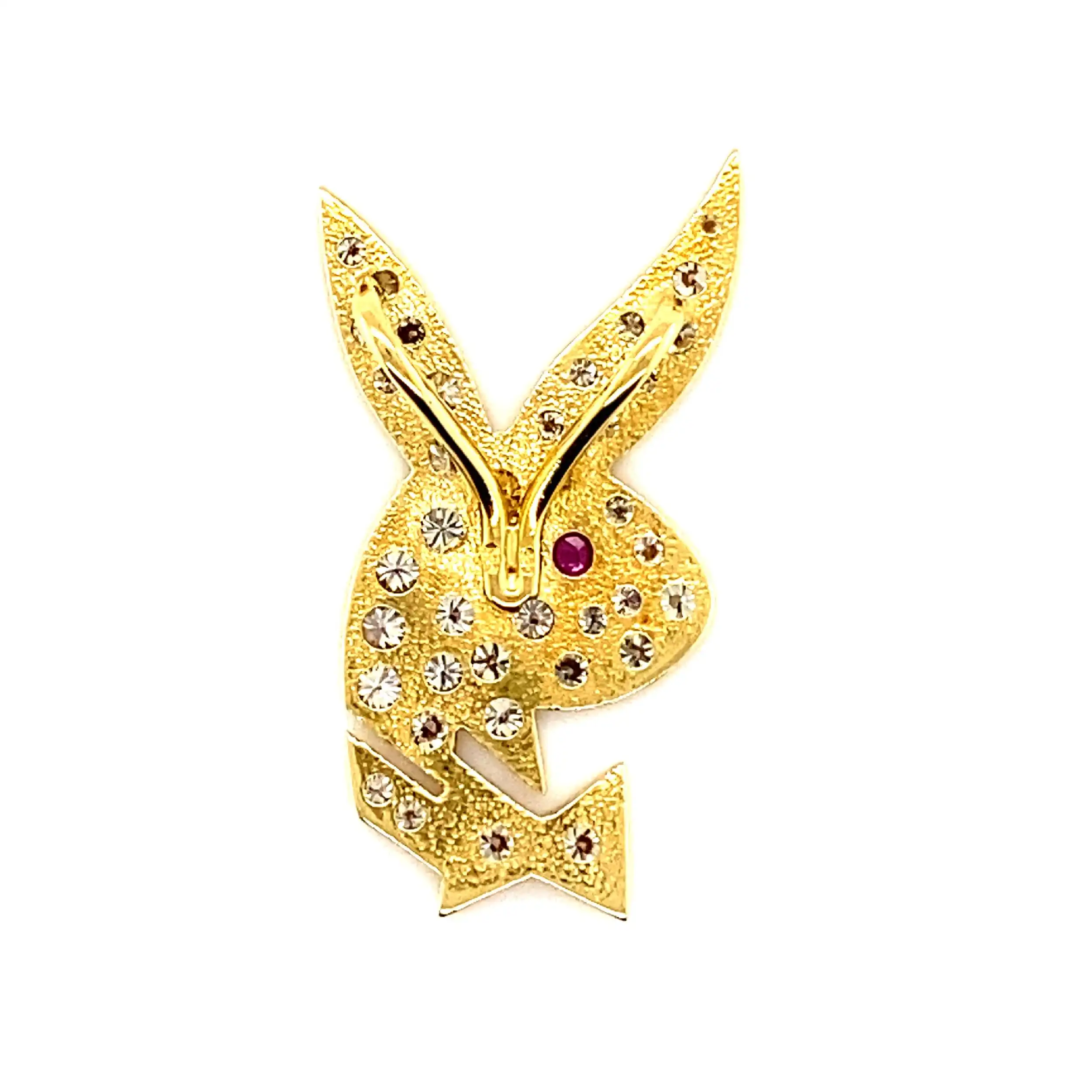 Anhänger Gelbgold Playboy mit Rubin & Brillanten Anhänger Gelbgold Playboy mit Rubin & Brillanten