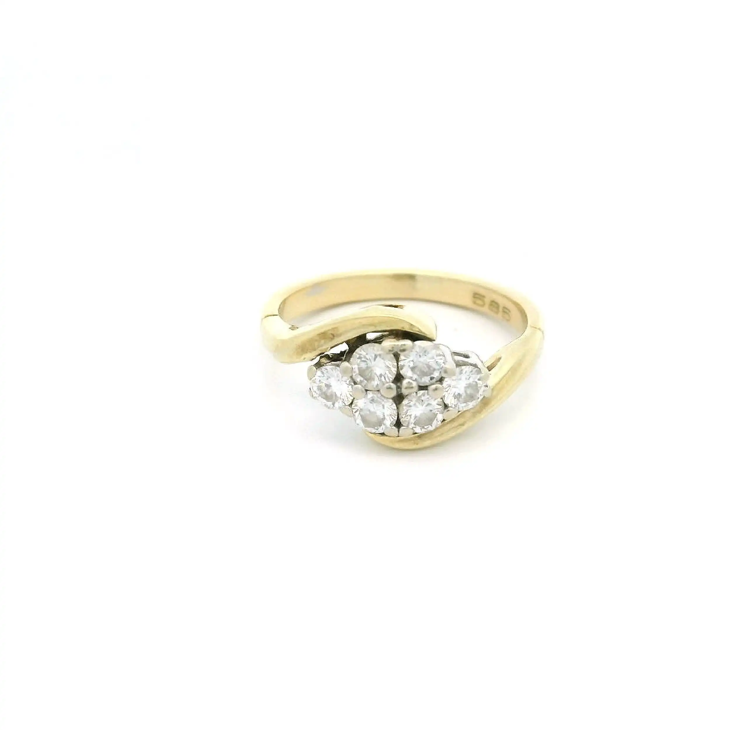 Ring Bicolor mit Brillanten