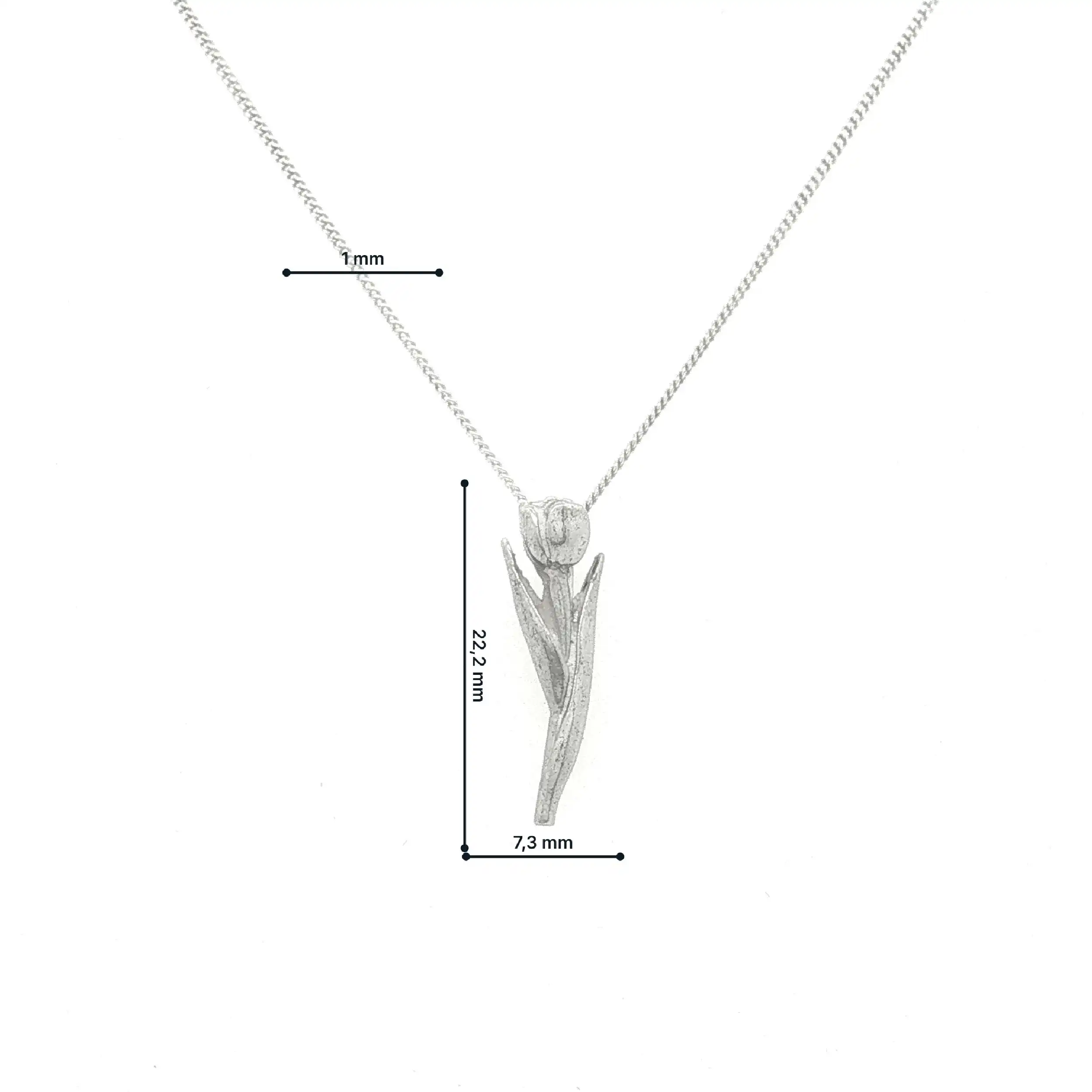 Kette mit Anhänger Tulpe Kette mit Anhänger Tulpe