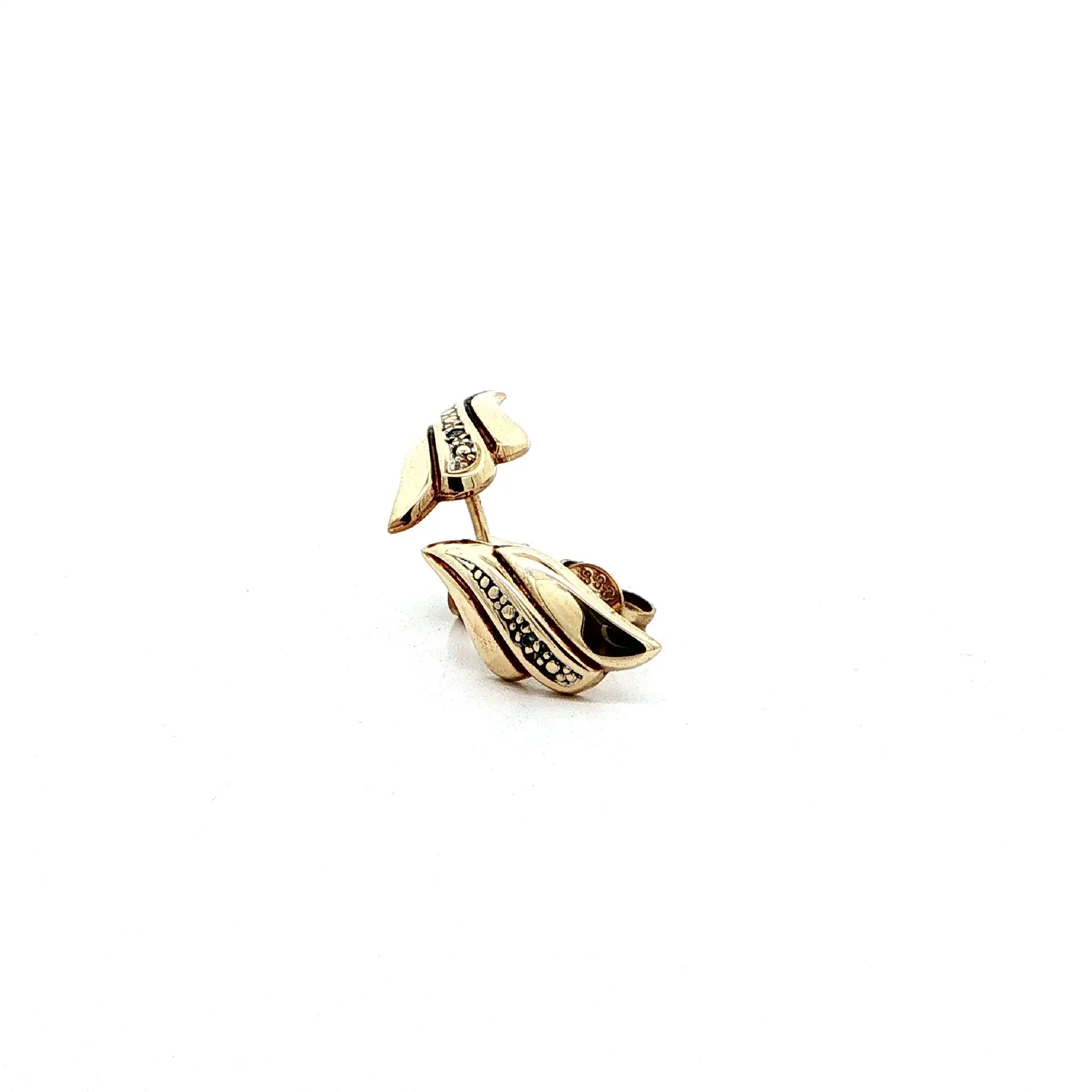 Ohrstecker Gelbgold mit Diamant
