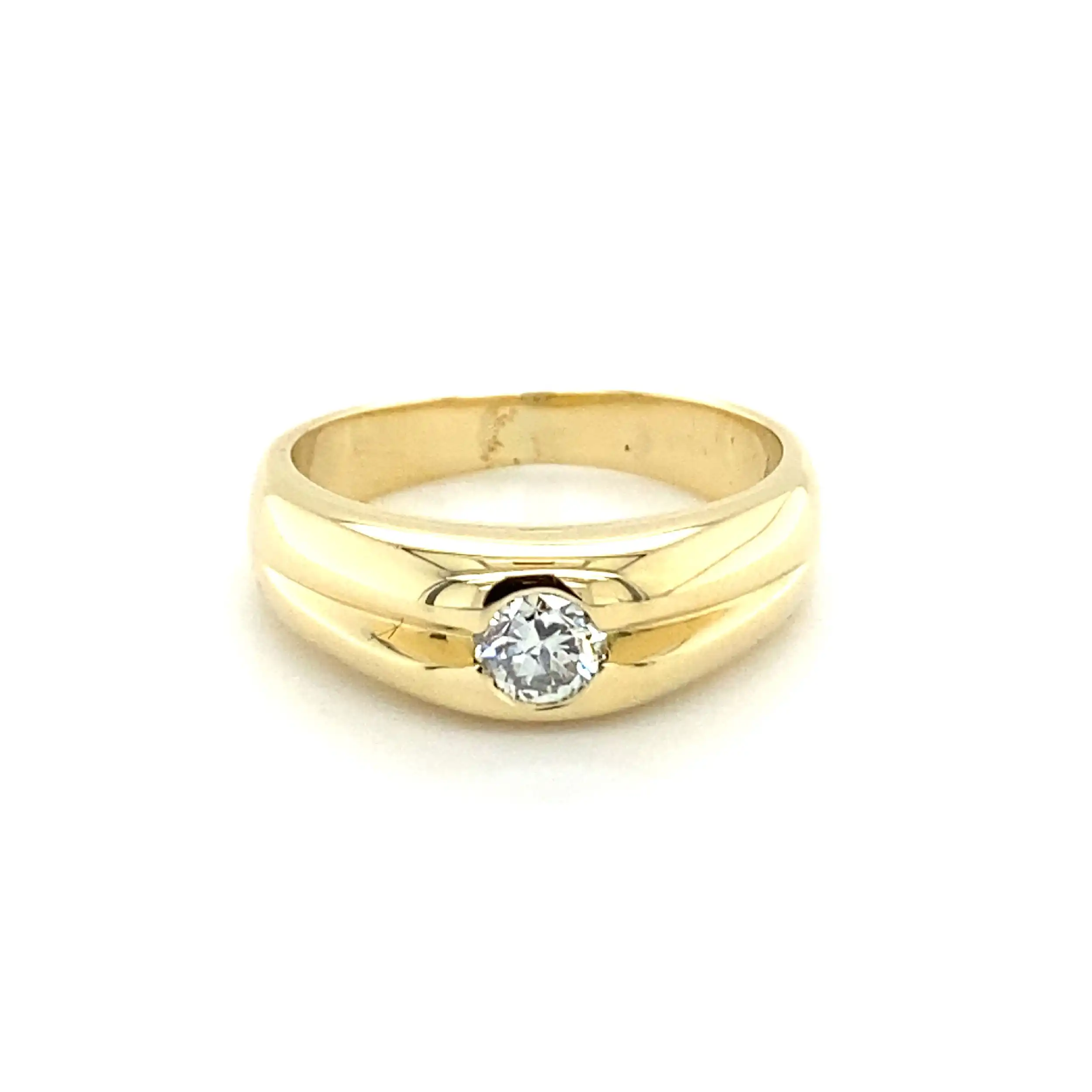 Ring Gelbgold mit Brillant Ring Gelbgold mit Brillant