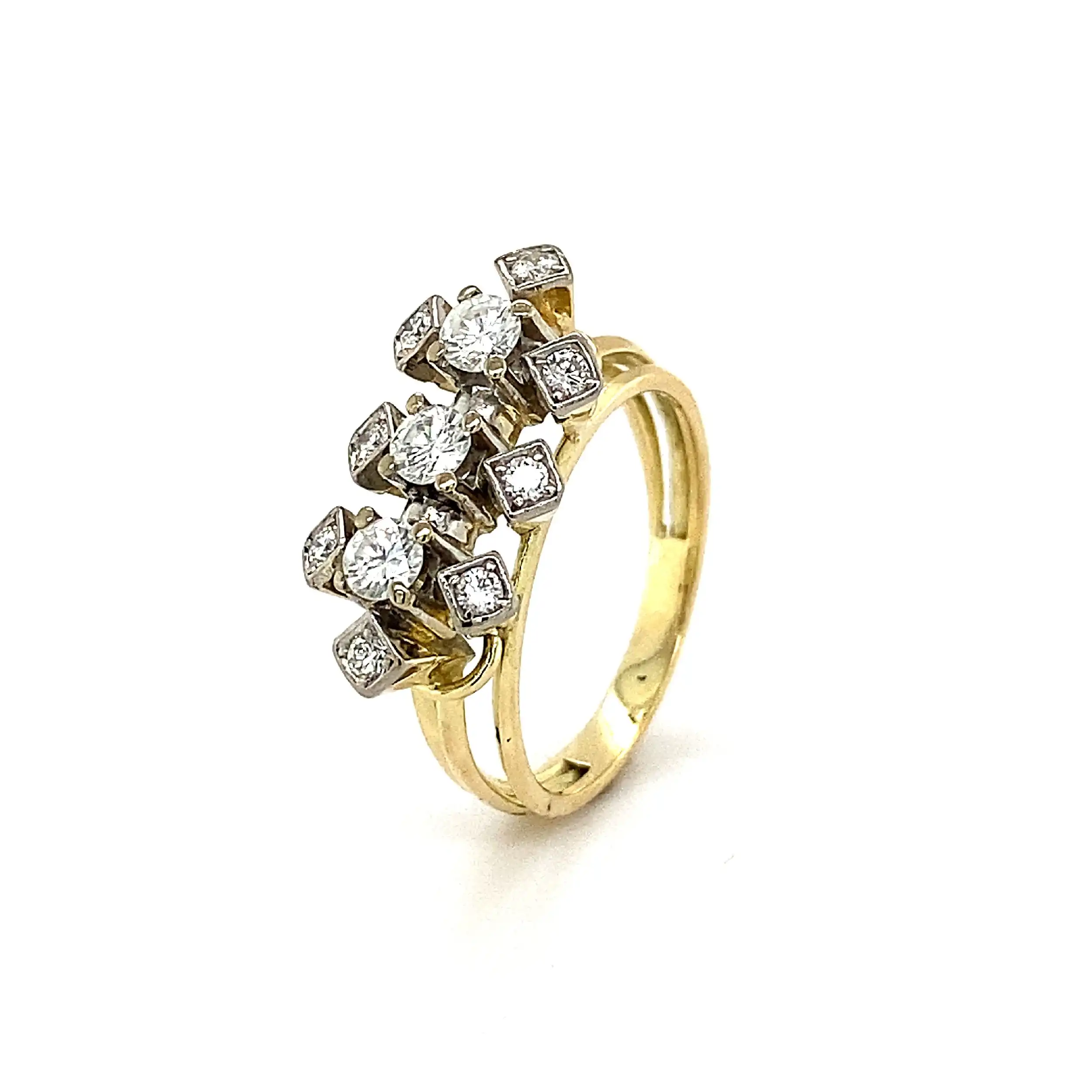 Ring Bicolor mit Brillanten Ring Bicolor mit Brillanten