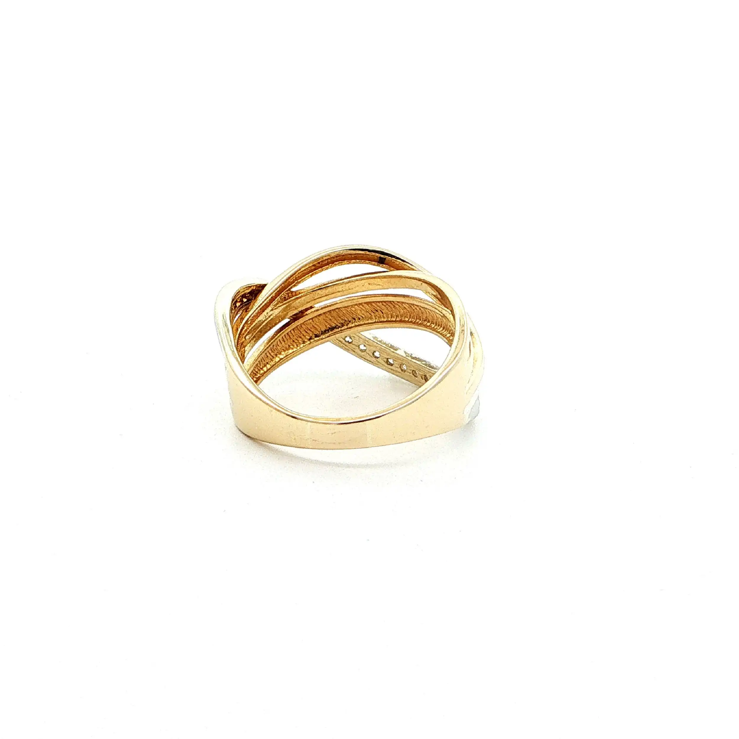 Ring Bicolor mit Zirkonia