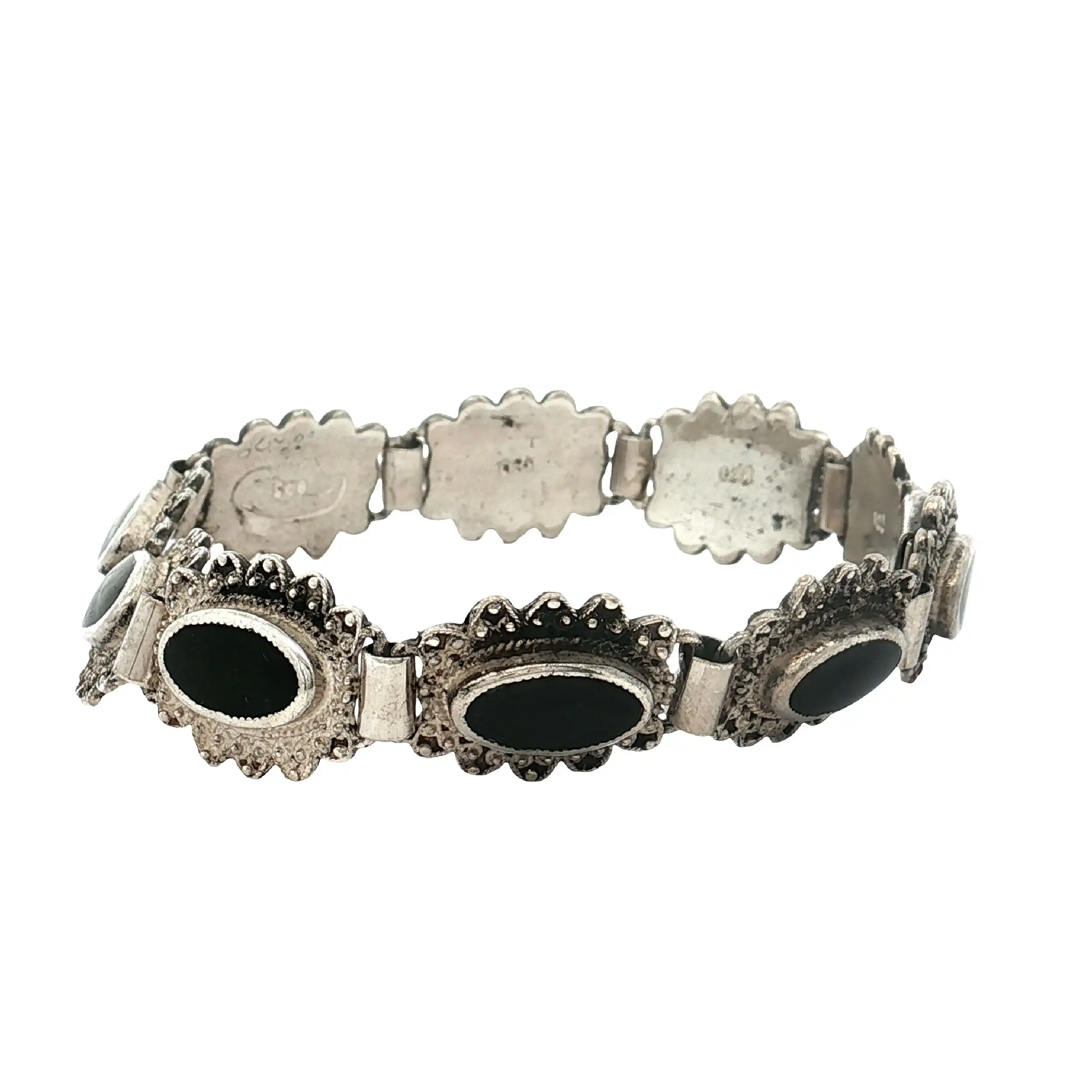 Armband mit schwarzen Steinen Armband mit schwarzen Steinen