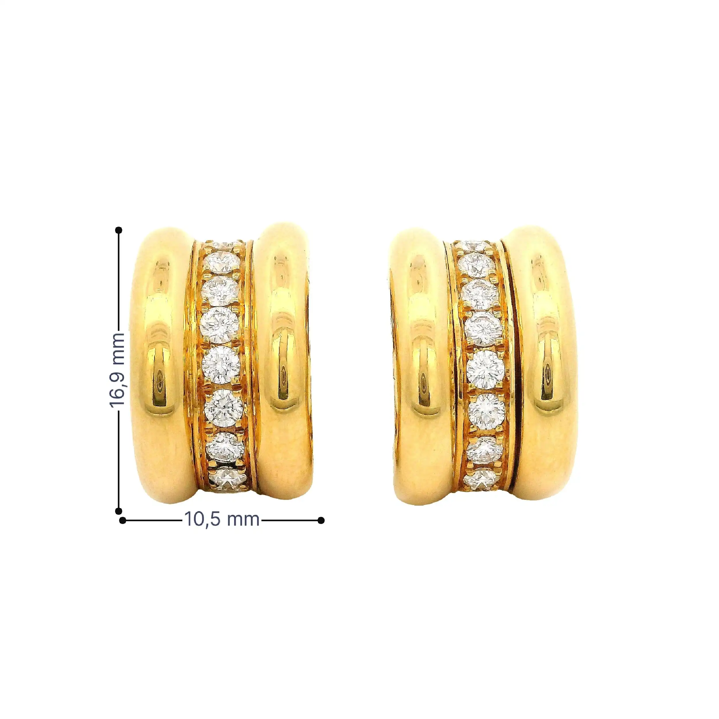Paar Ohrstecker Gelbgold Chopard La Strada mit Brillanten mit Box und Papieren Paar Ohrstecker Gelbgold Chopard La Strada mit Brillanten mit Box und Papieren