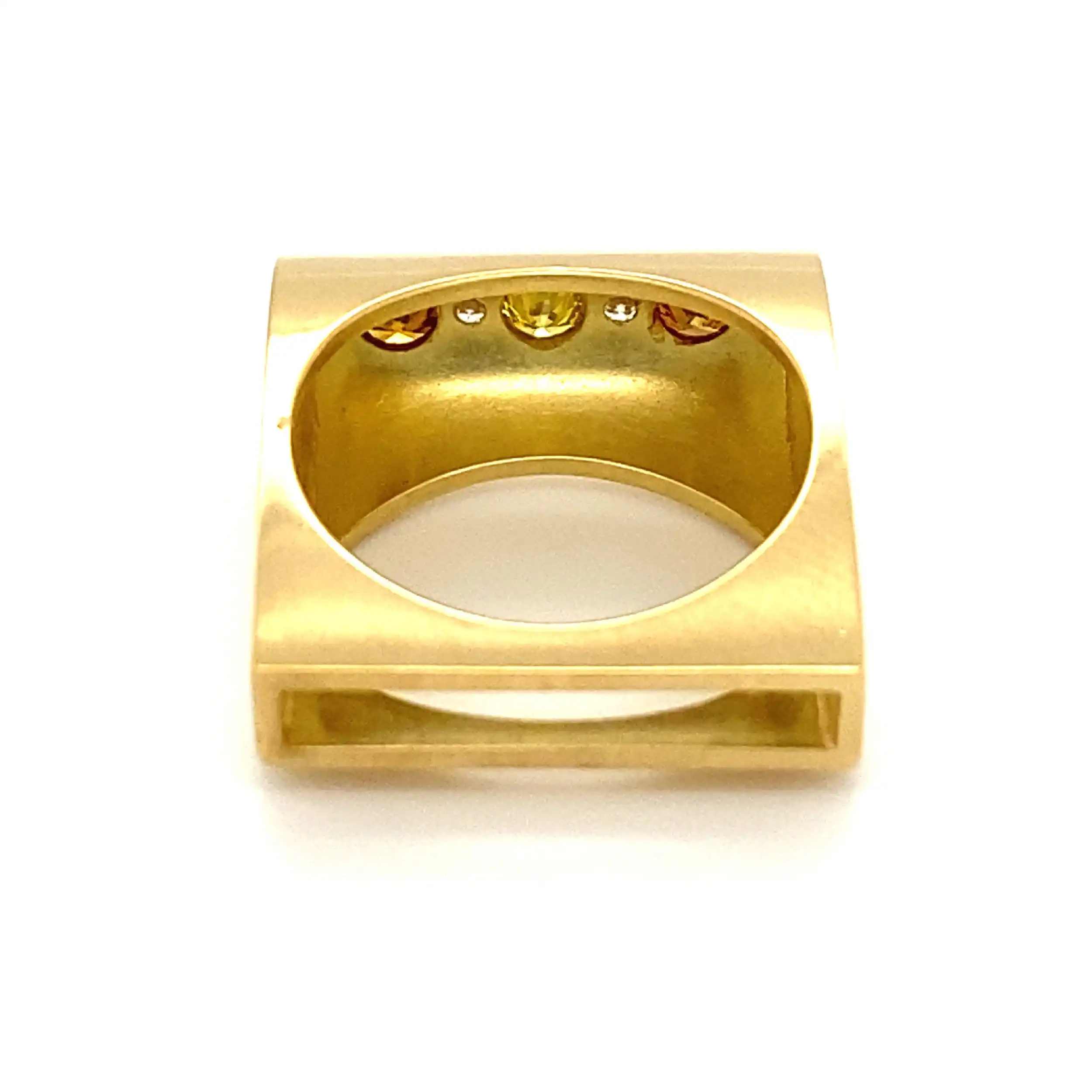 Ring Gelbgold mit Fancy-Brillanten