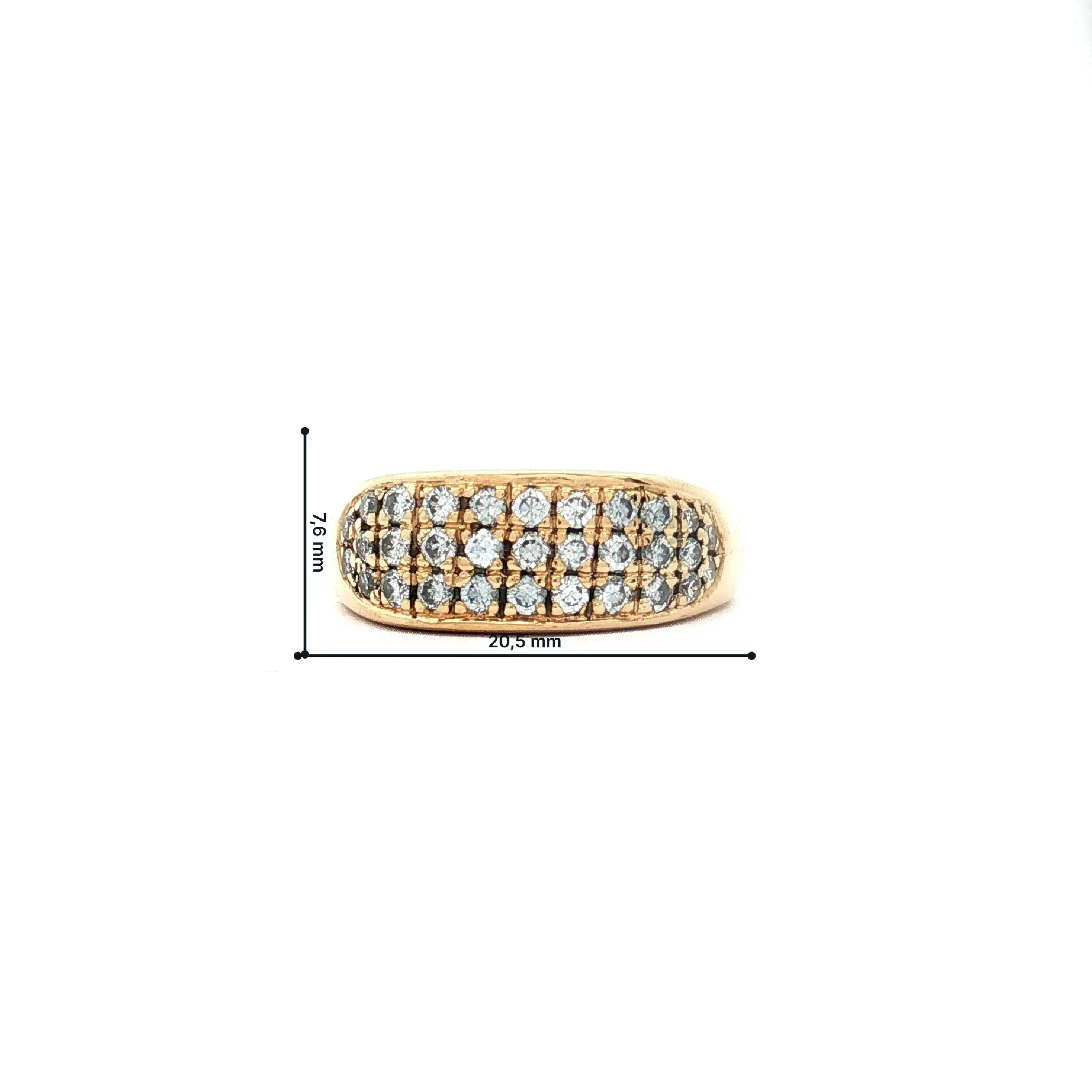 Ring Gelbgold mit Brillanten