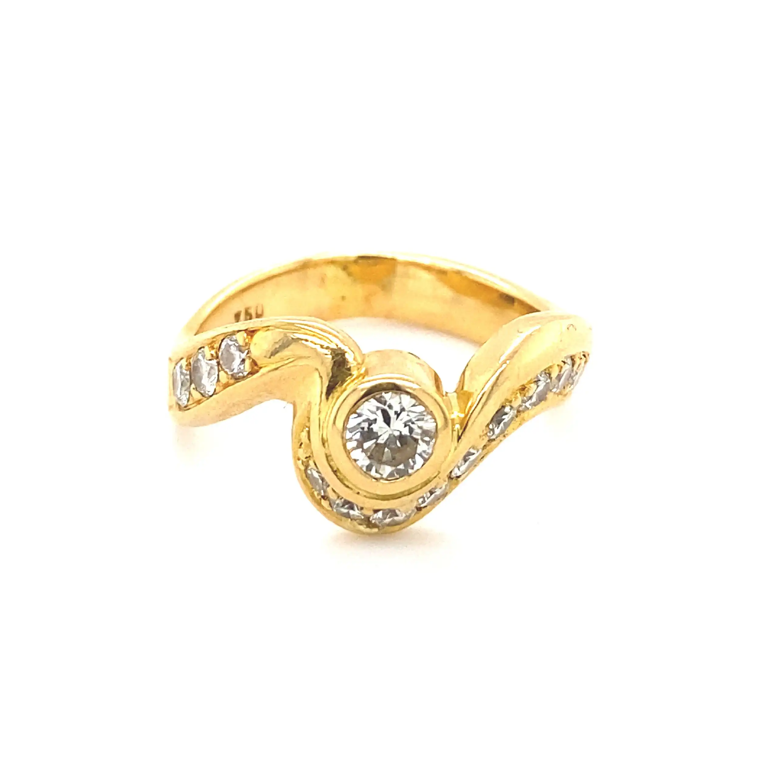 Ring Gelbgold mit Brillanten