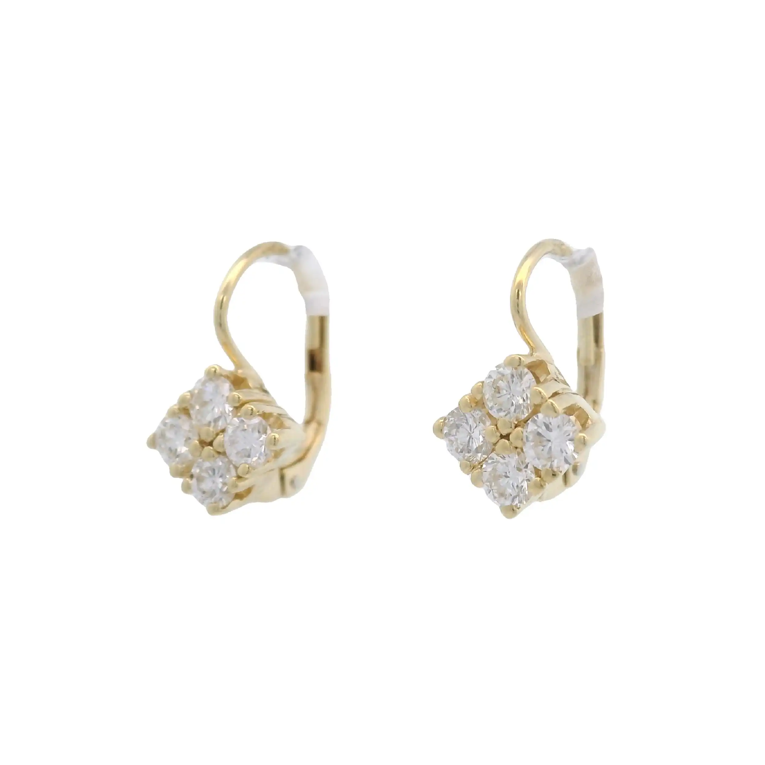 Ohrringe Gelbgold mit Brillanten Ohrringe Gelbgold mit Brillanten