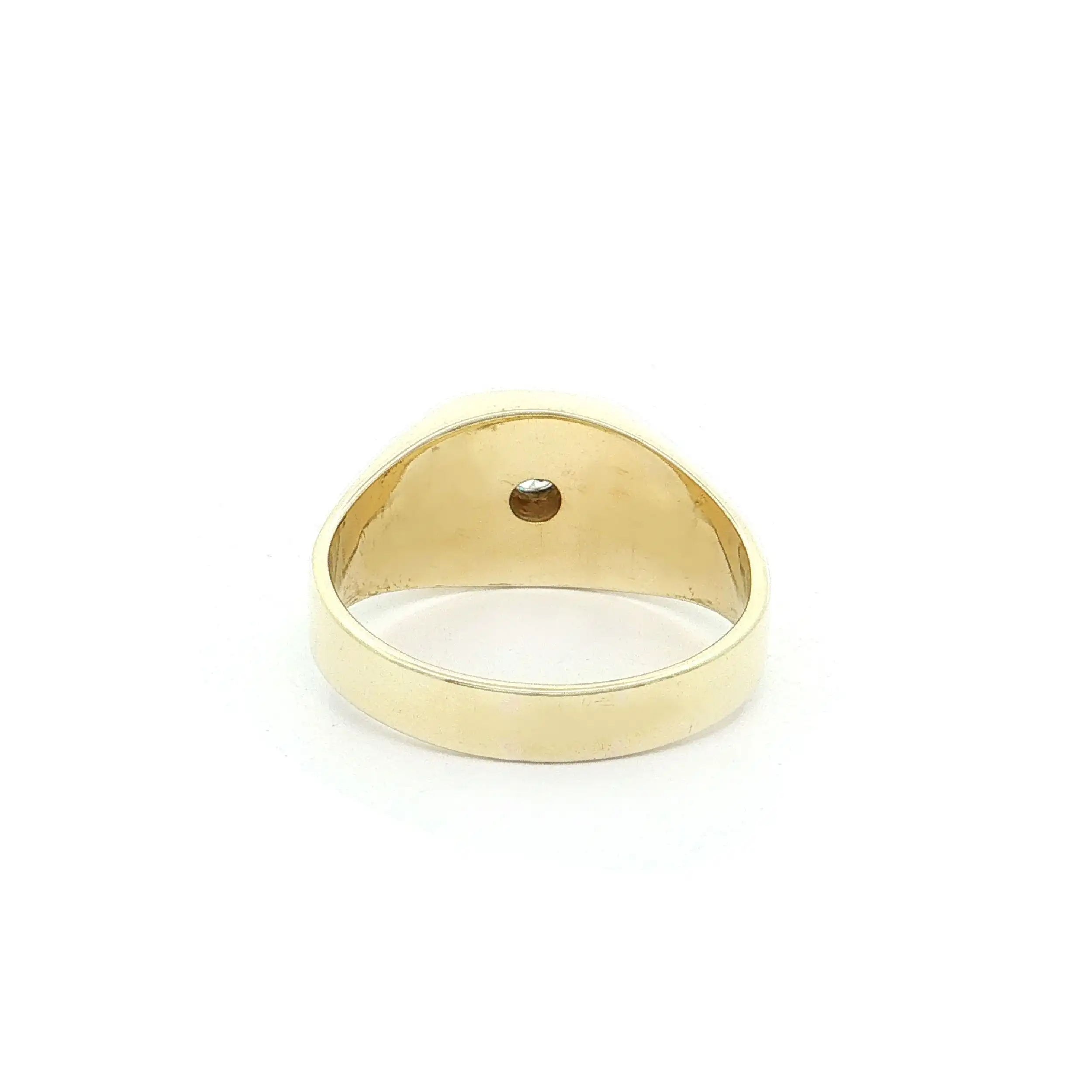 Herrenring Bicolor mit Brillant