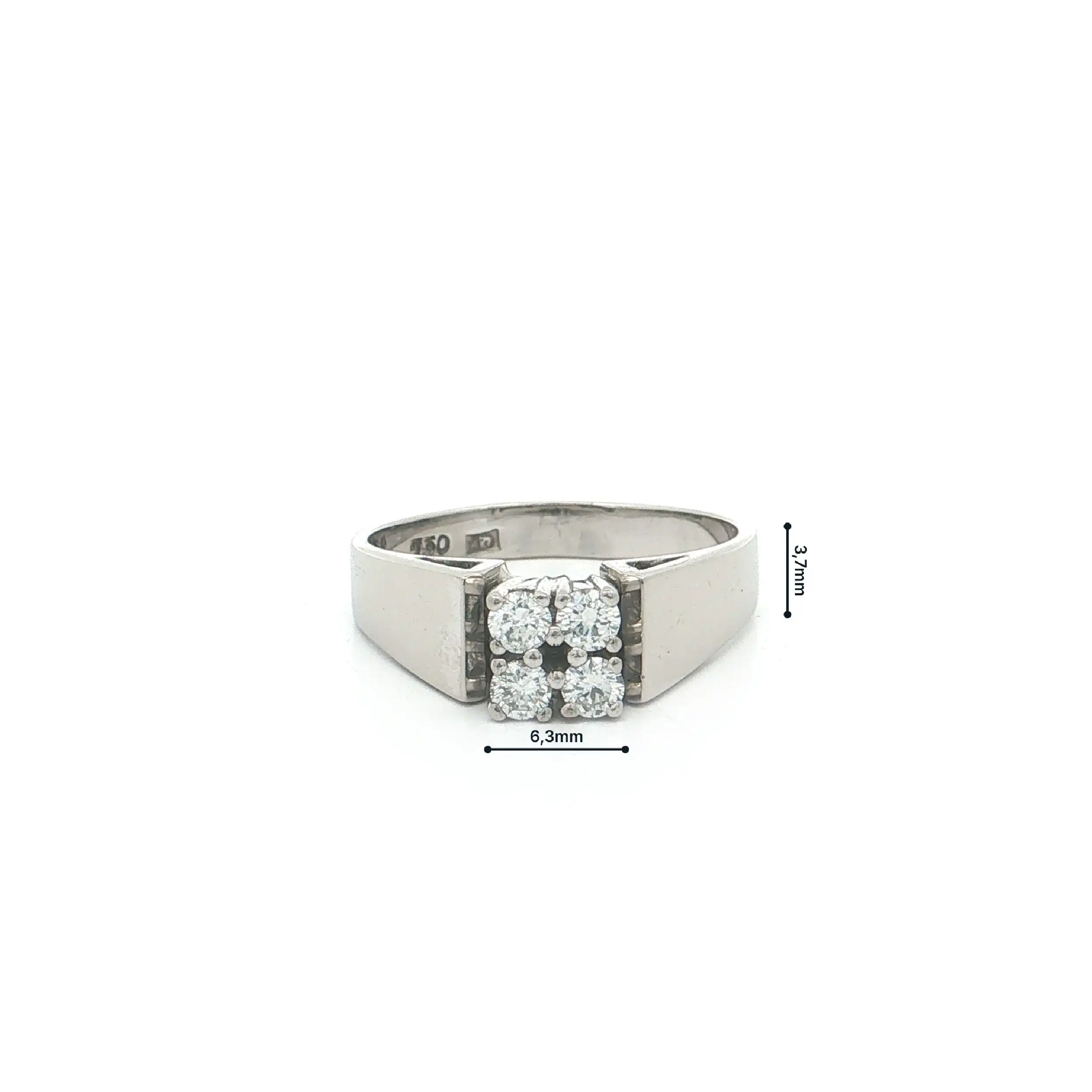 Ring Weißgold mit Brillanten