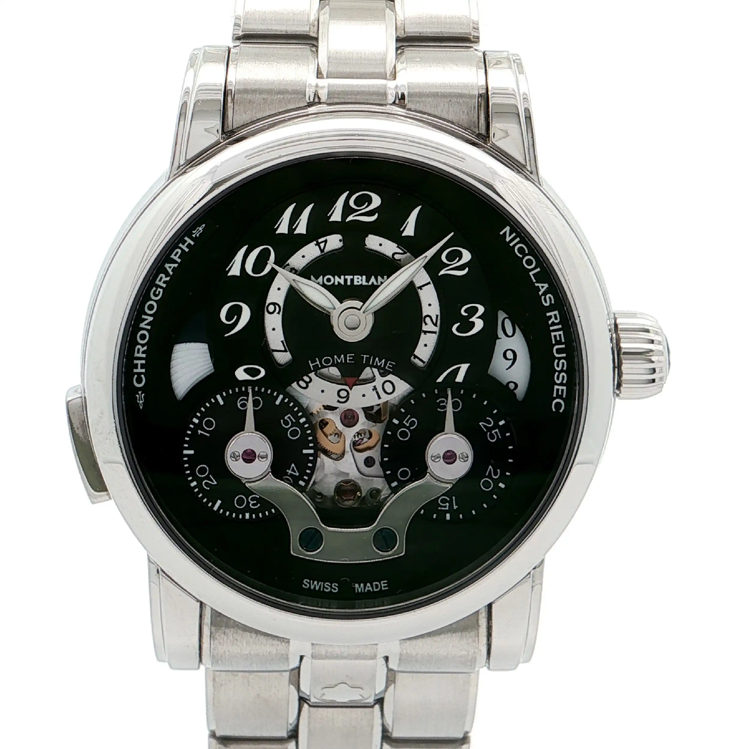 Herrenuhr Montblanc Nicolas Rieussec Automatik Ref.107070 mit Box und Papieren Herrenuhr Montblanc Nicolas Rieussec Automatik Ref.107070 mit Box und Papieren