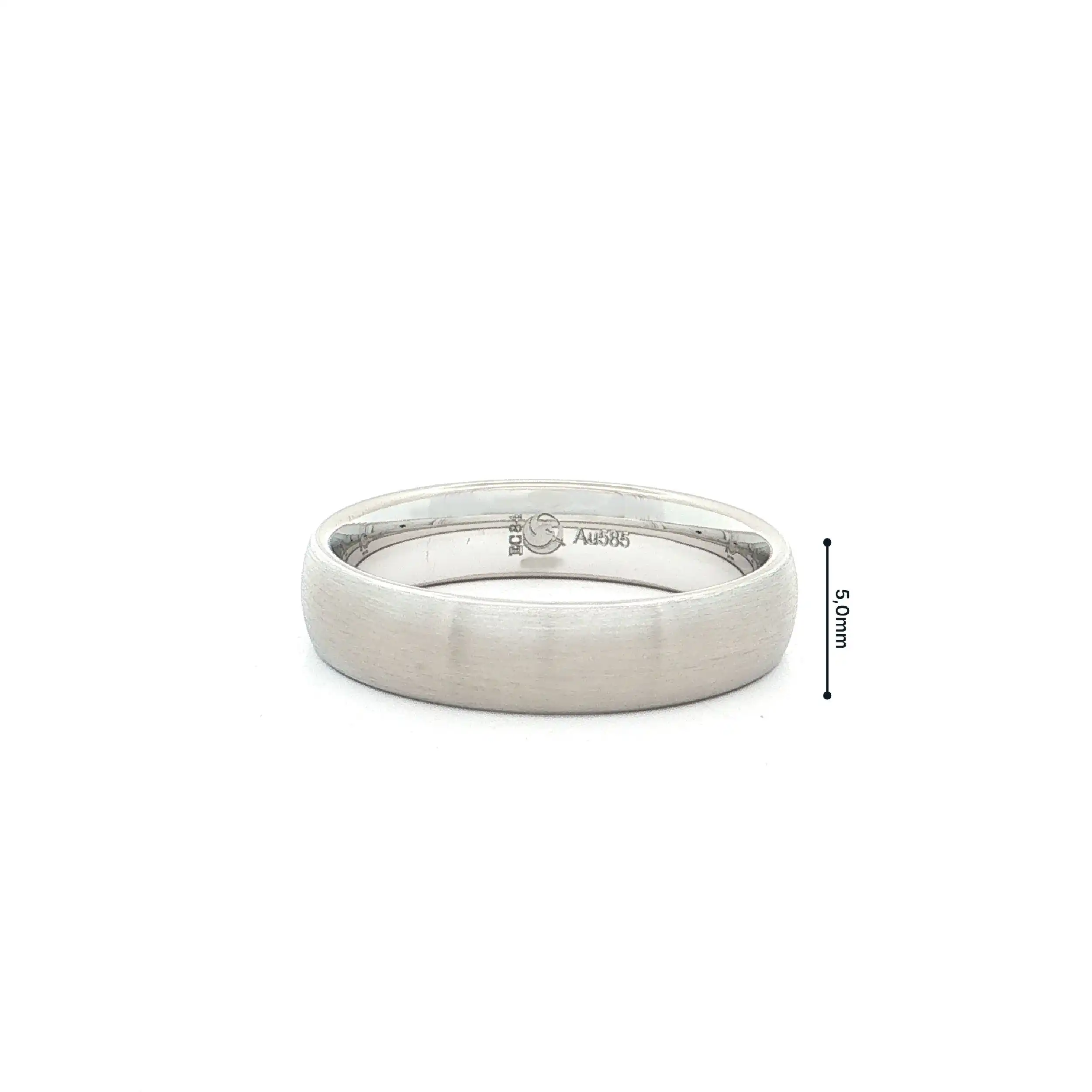 Ring Weißgold mattiert
