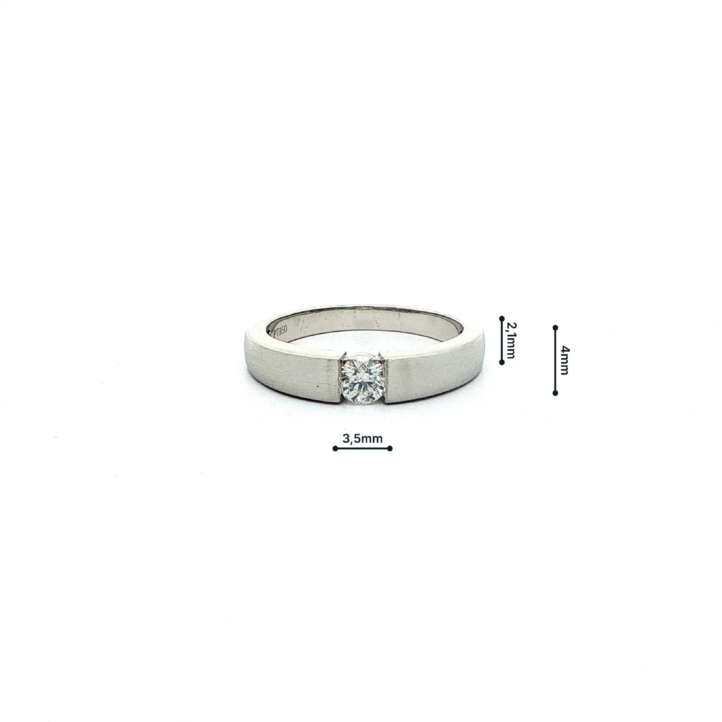 Ring Platin mit Brillant Ring Platin mit Brillant