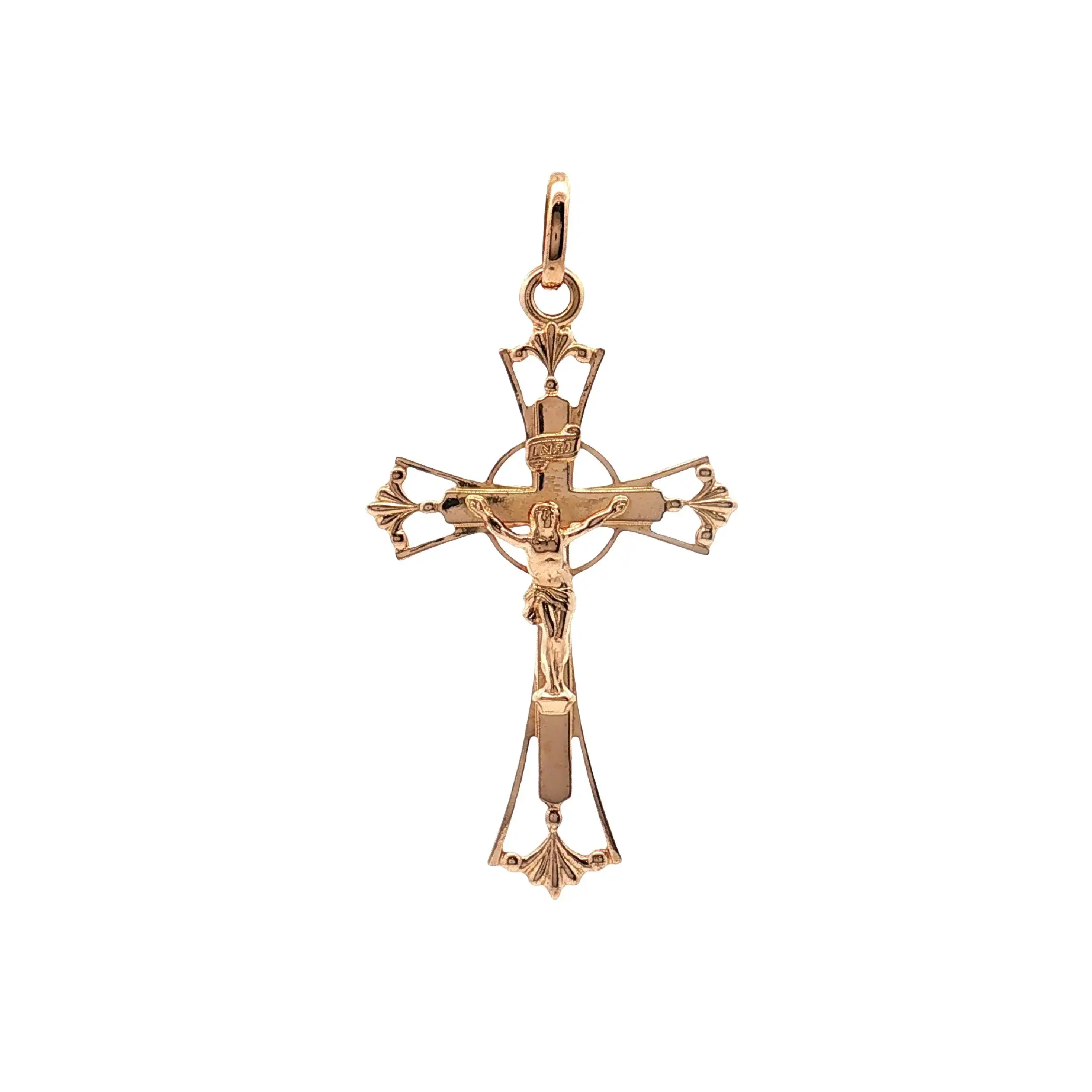 Anhänger Gelbgold Kreuz