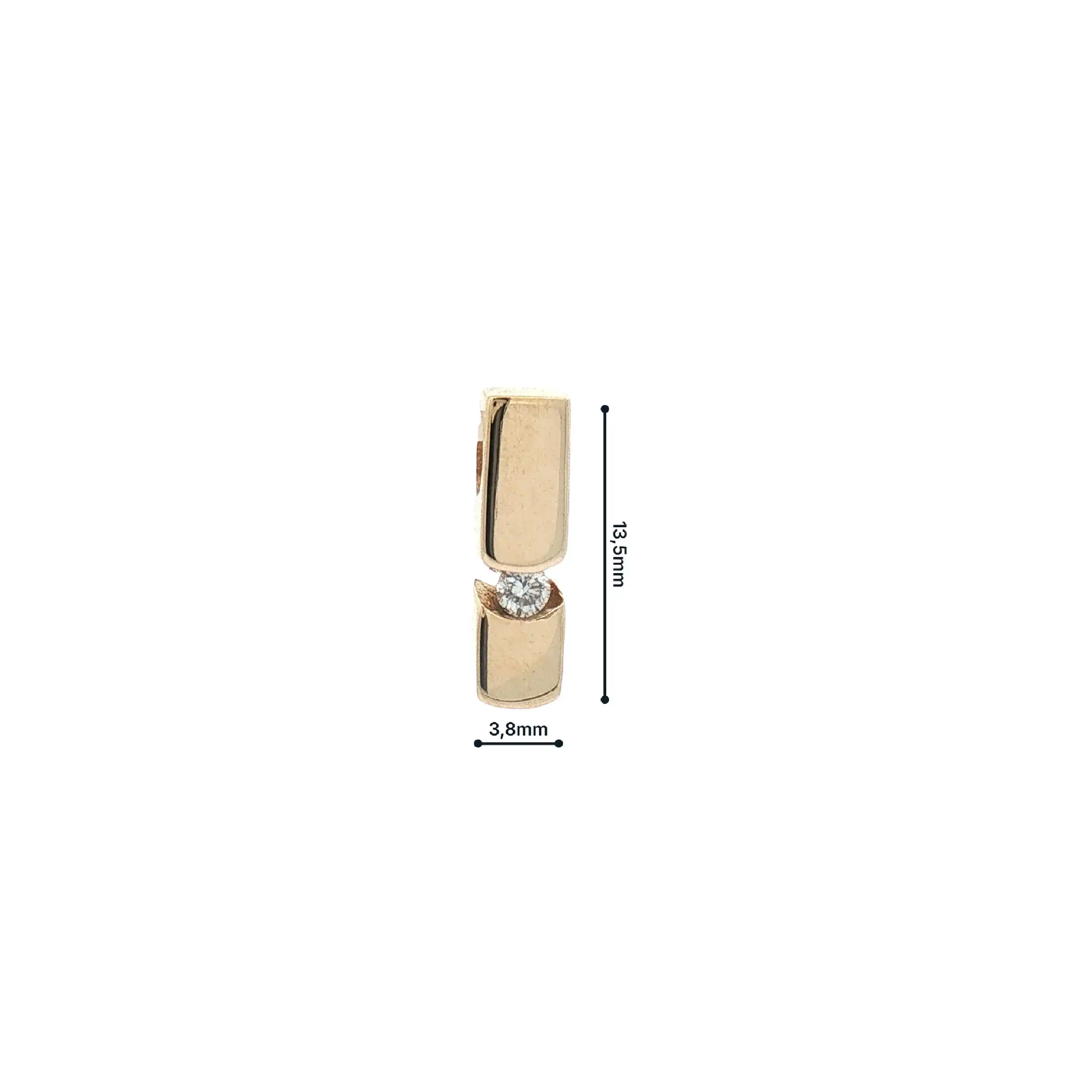 Anhänger Gelbgold mit Brillant Anhänger Gelbgold mit Brillant