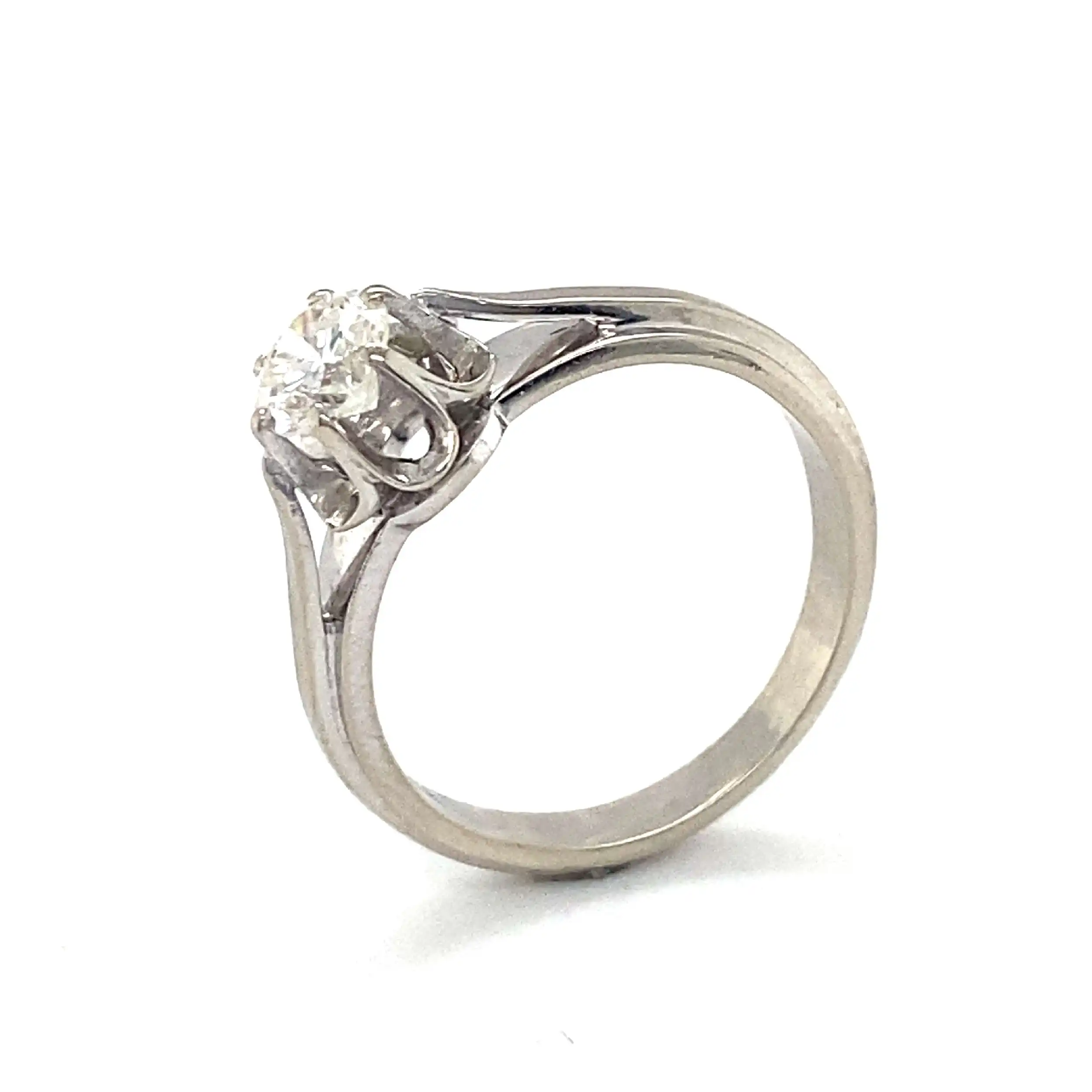 Ring Weißgold mit Brillant ca. 0,70ct. Ring Weißgold mit Brillant ca. 0,70ct.