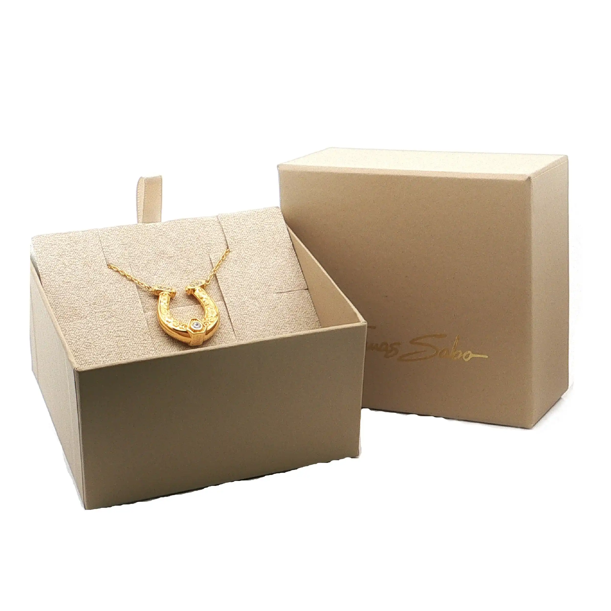 Collier Silber vergoldet mit Zirkonia "Thomas Sabo" mit Box