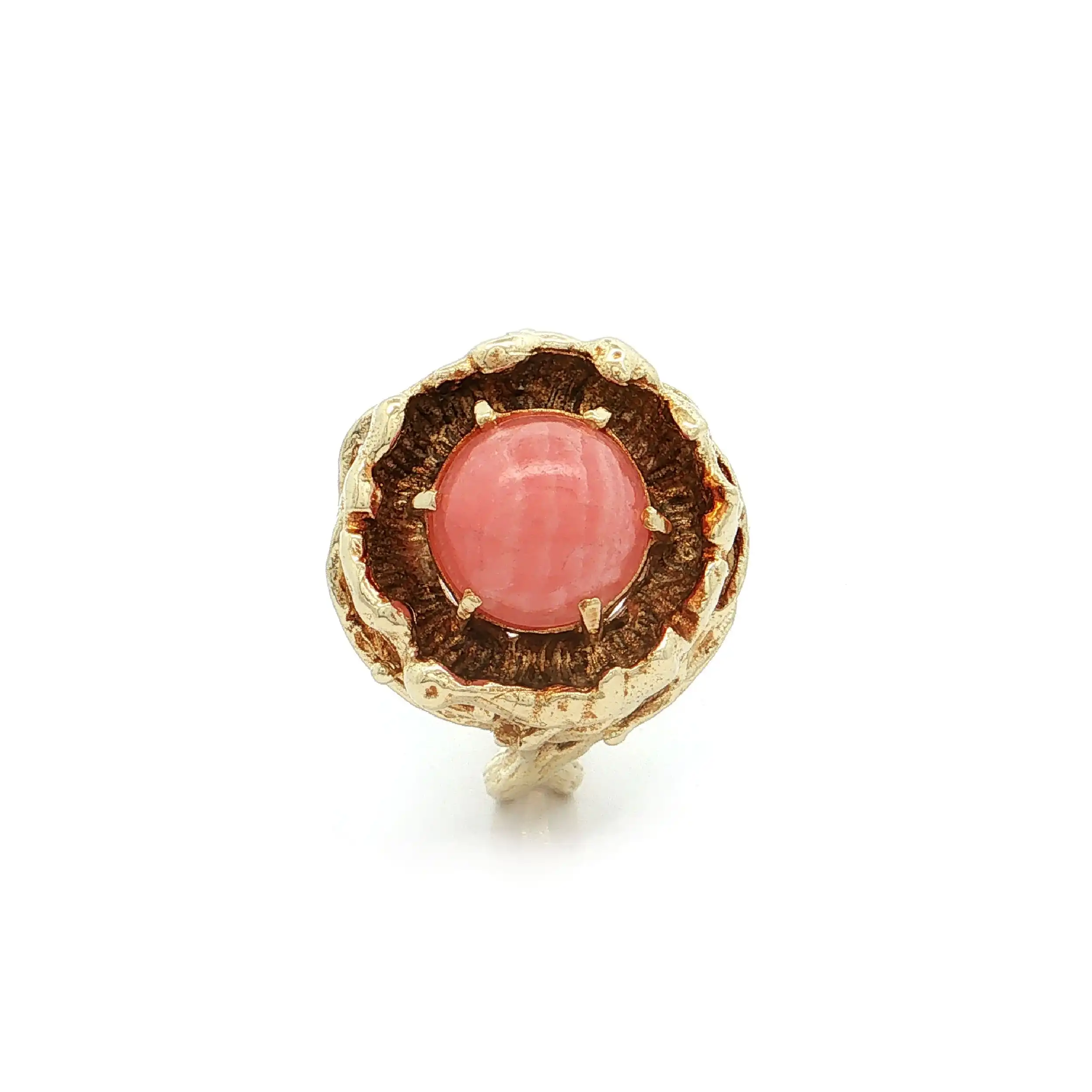 Ring Gelbgold mit Rhodochrosit