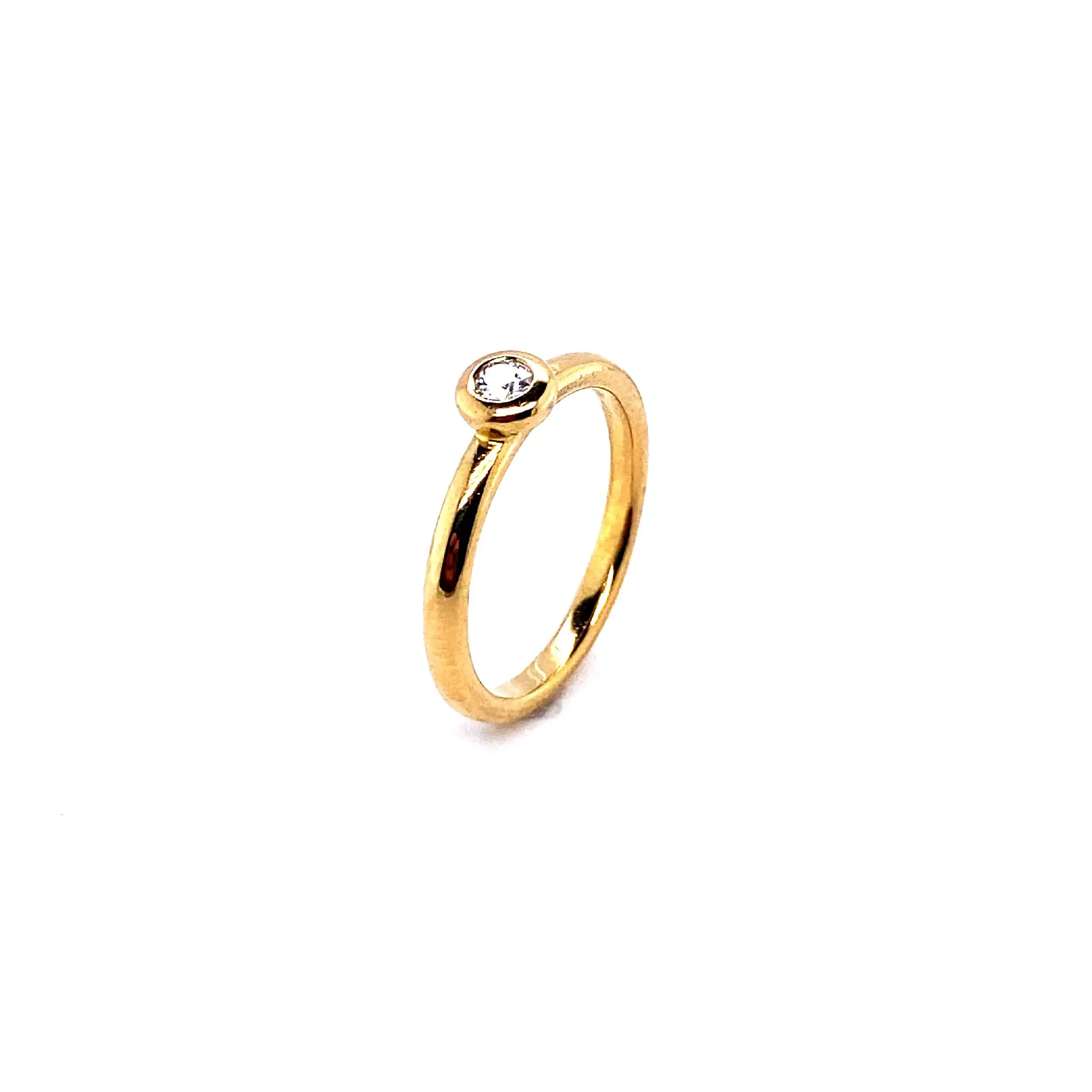 Ring Gelbgold mit Brillant