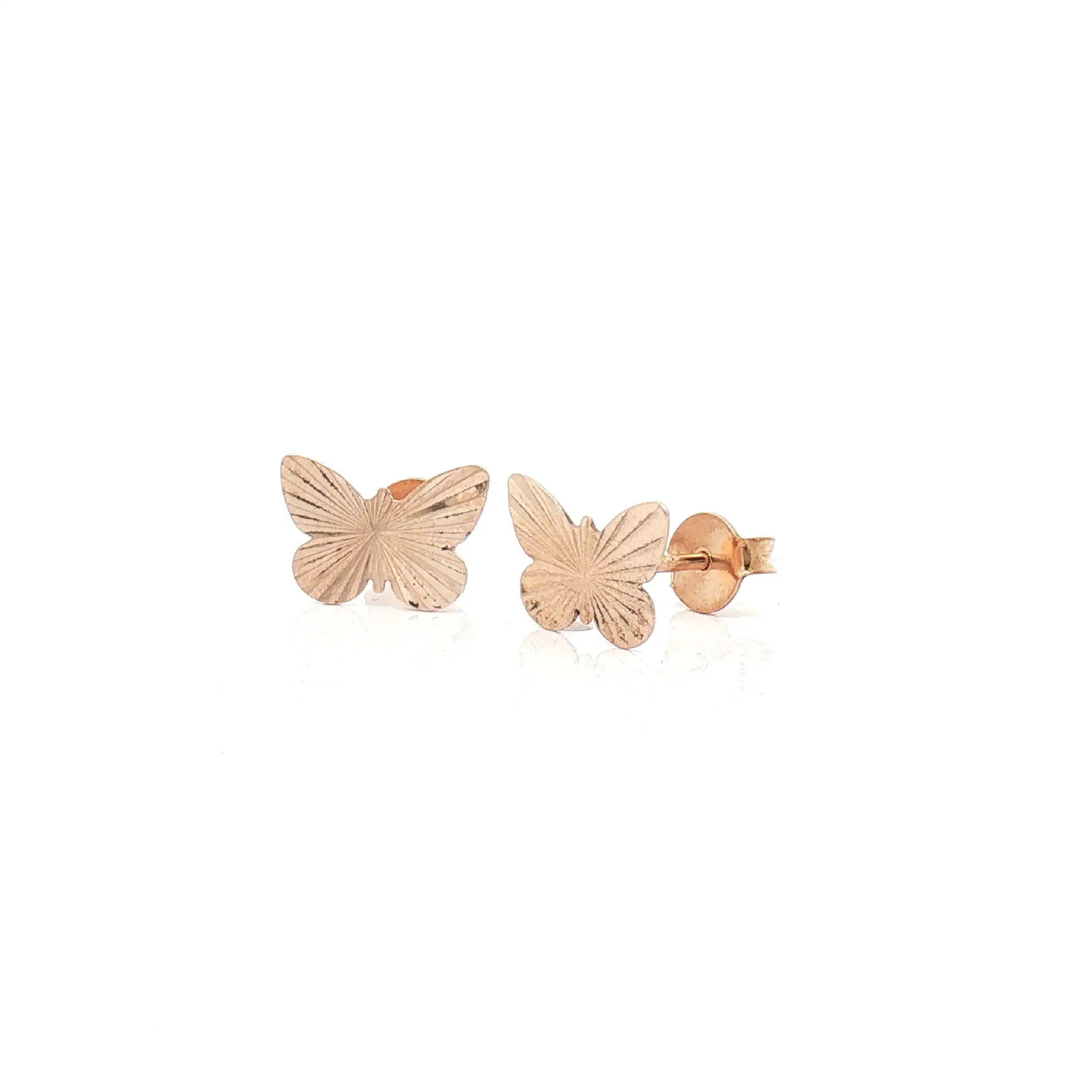 Ohrstecker Rotgold Schmetterling