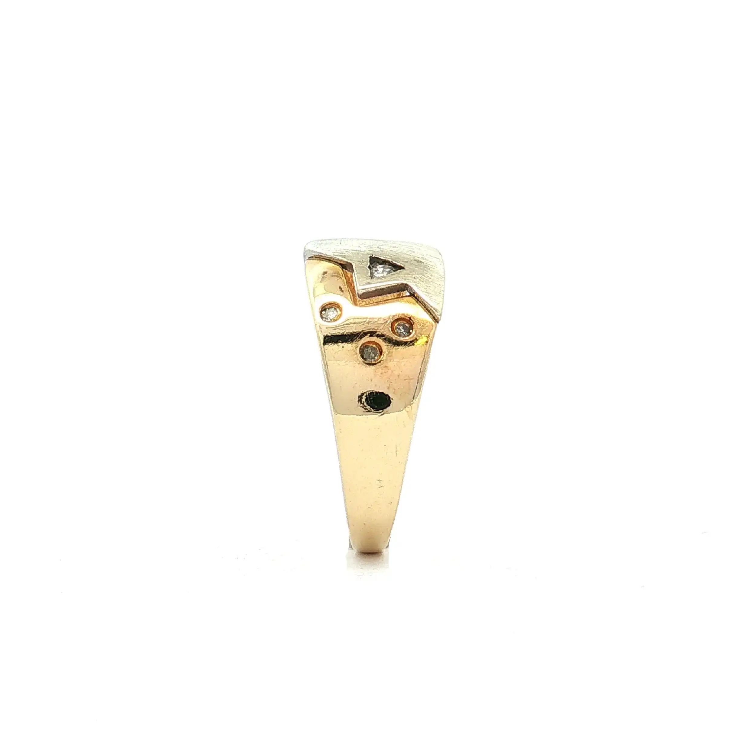 Ring Bicolor mit Diamanten