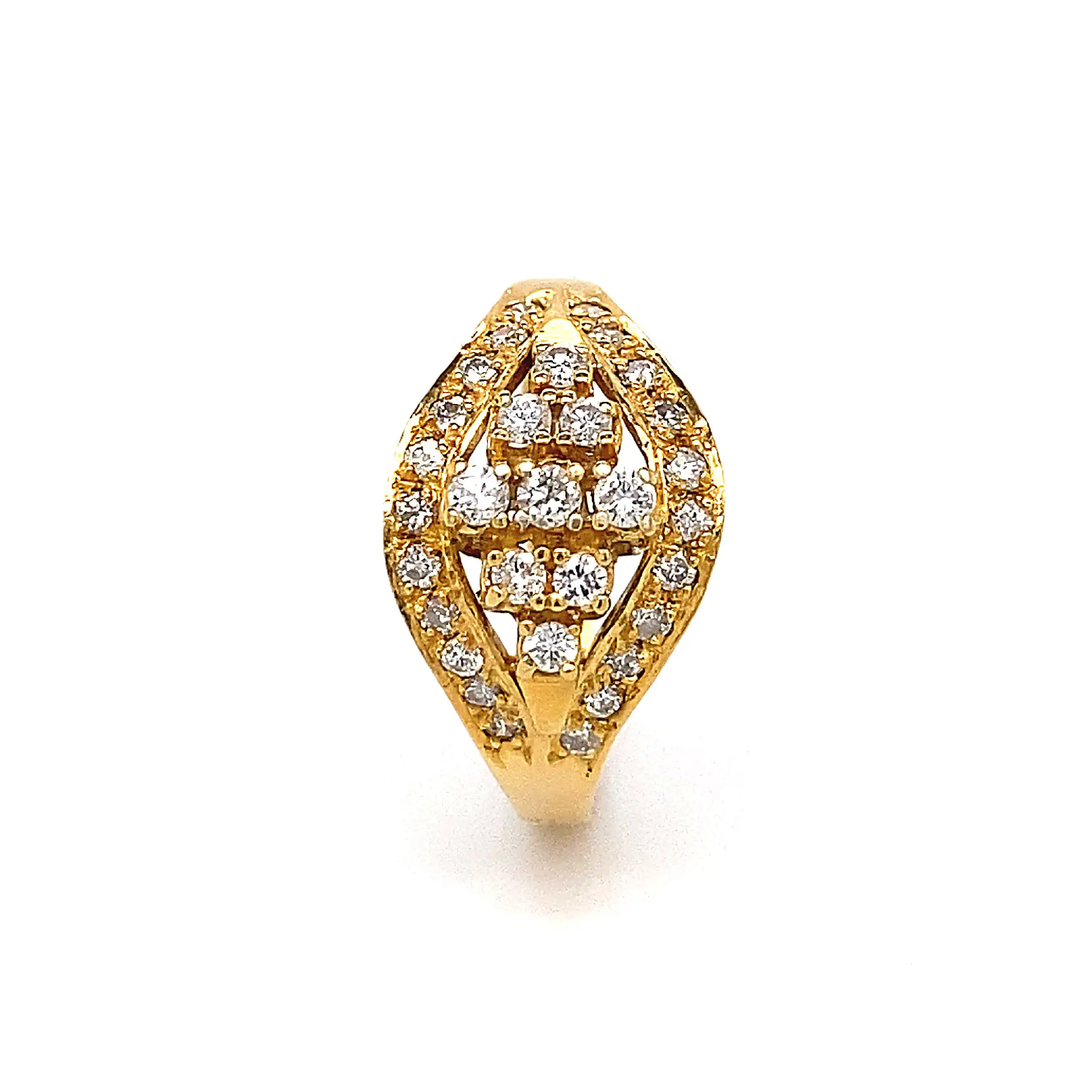 Ring Gelbgold mit Brillanten