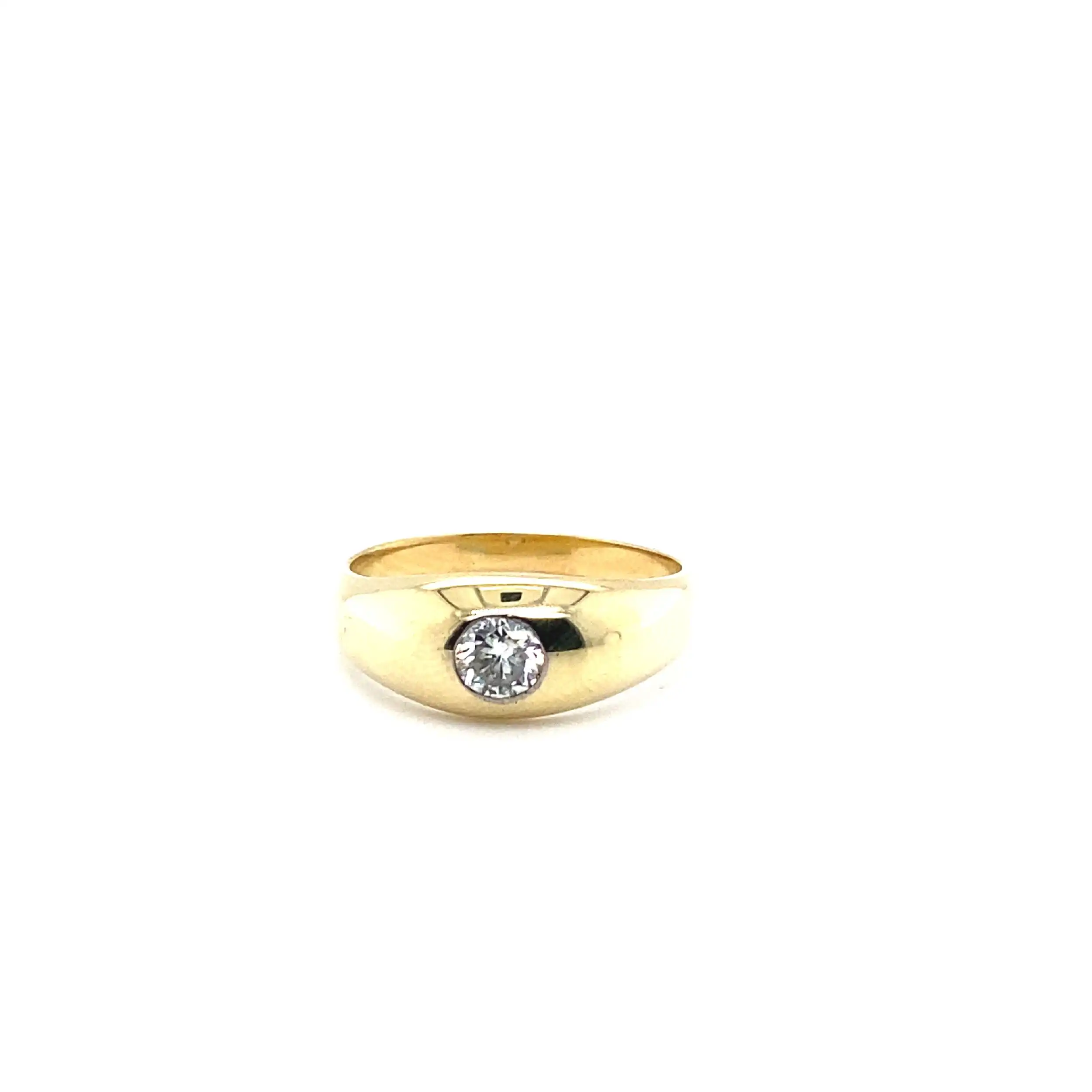 Ring mit Brillant, graviert mit 0,50ct Ring mit Brillant, graviert mit 0,50ct