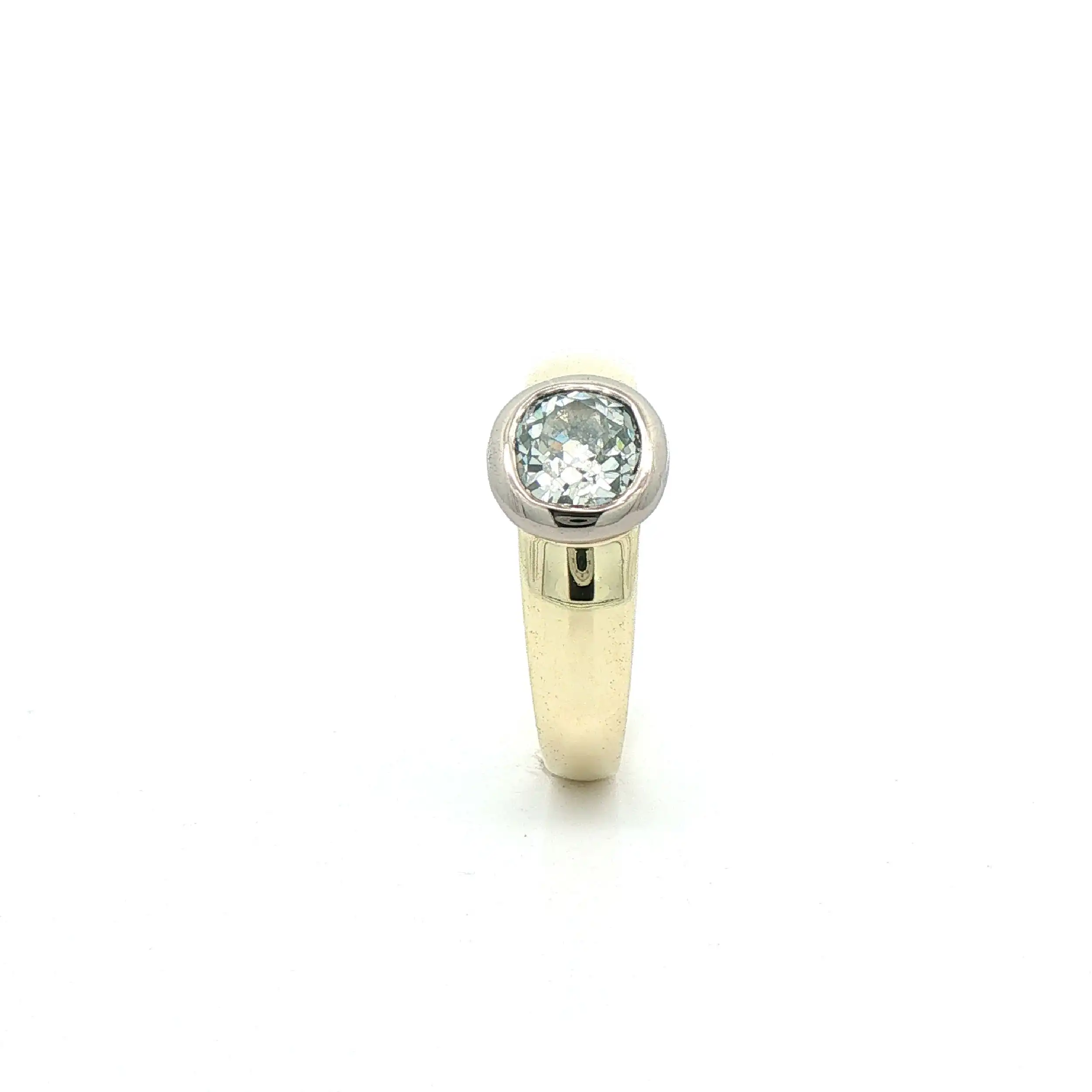 Ring Bicolor mit Altschliff Diamant
