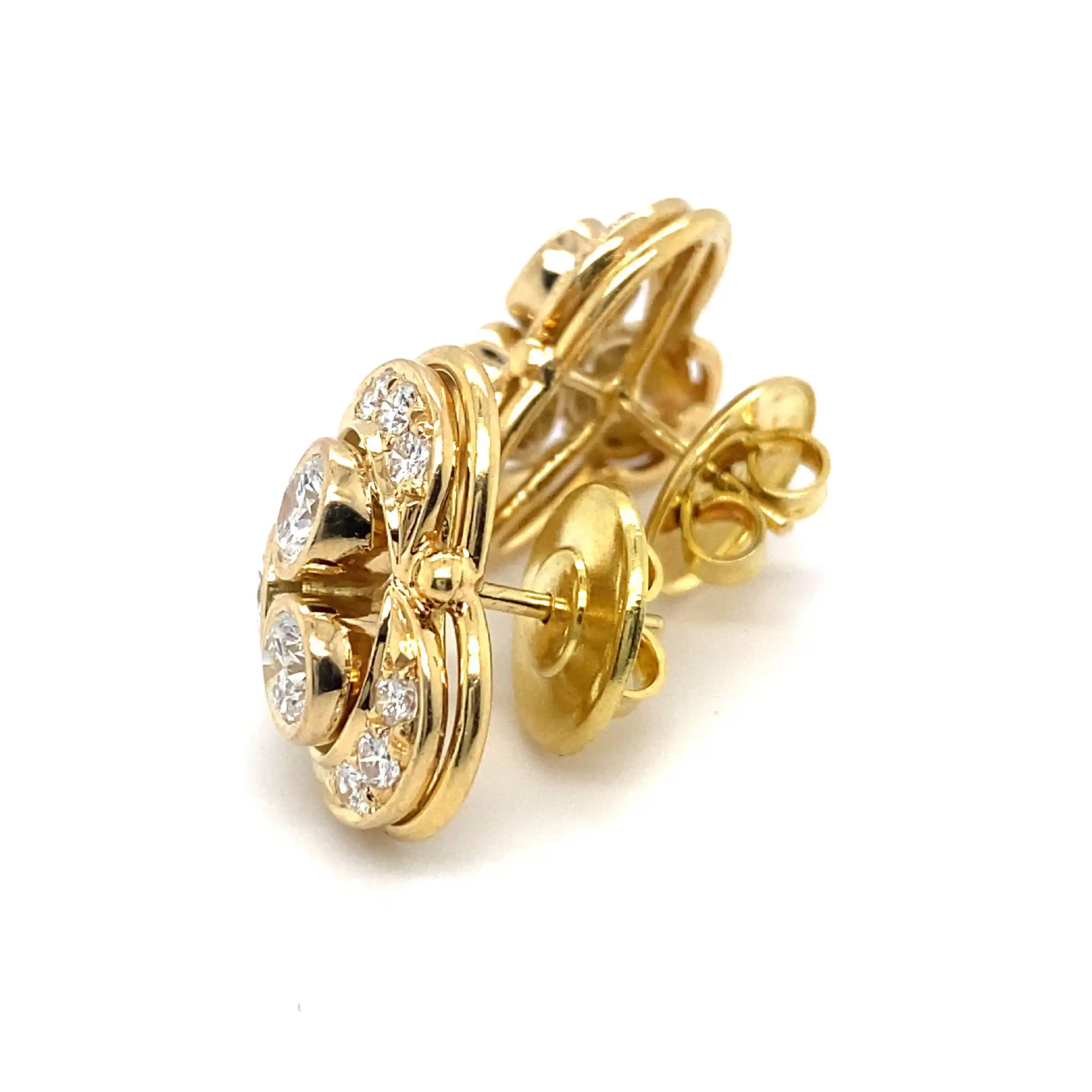 Ohrstecker Gelbgold mit Brillanten Ohrstecker Gelbgold mit Brillanten