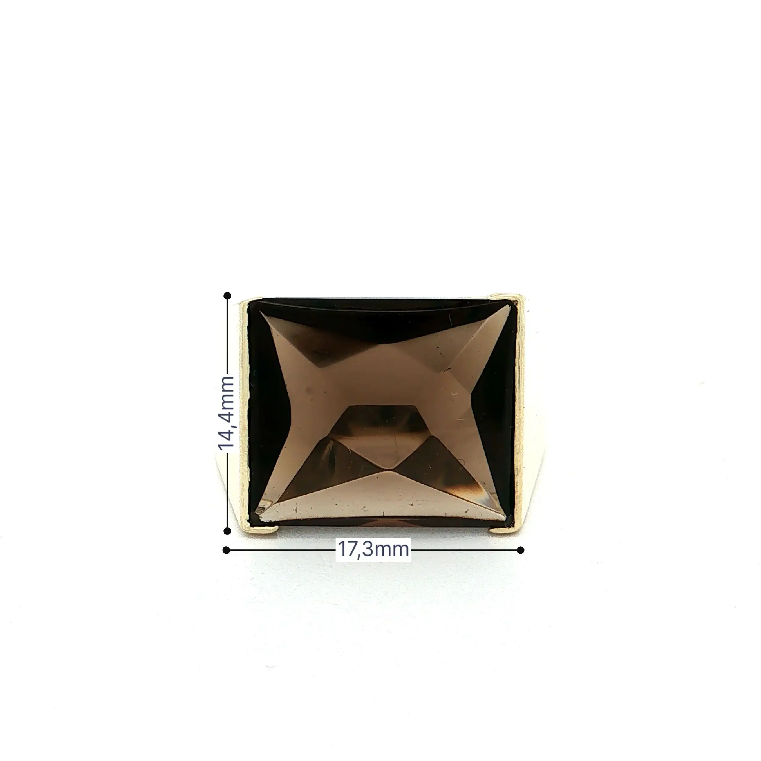 Ring Gelbgold mit Rauchquarz Ring Gelbgold mit Rauchquarz
