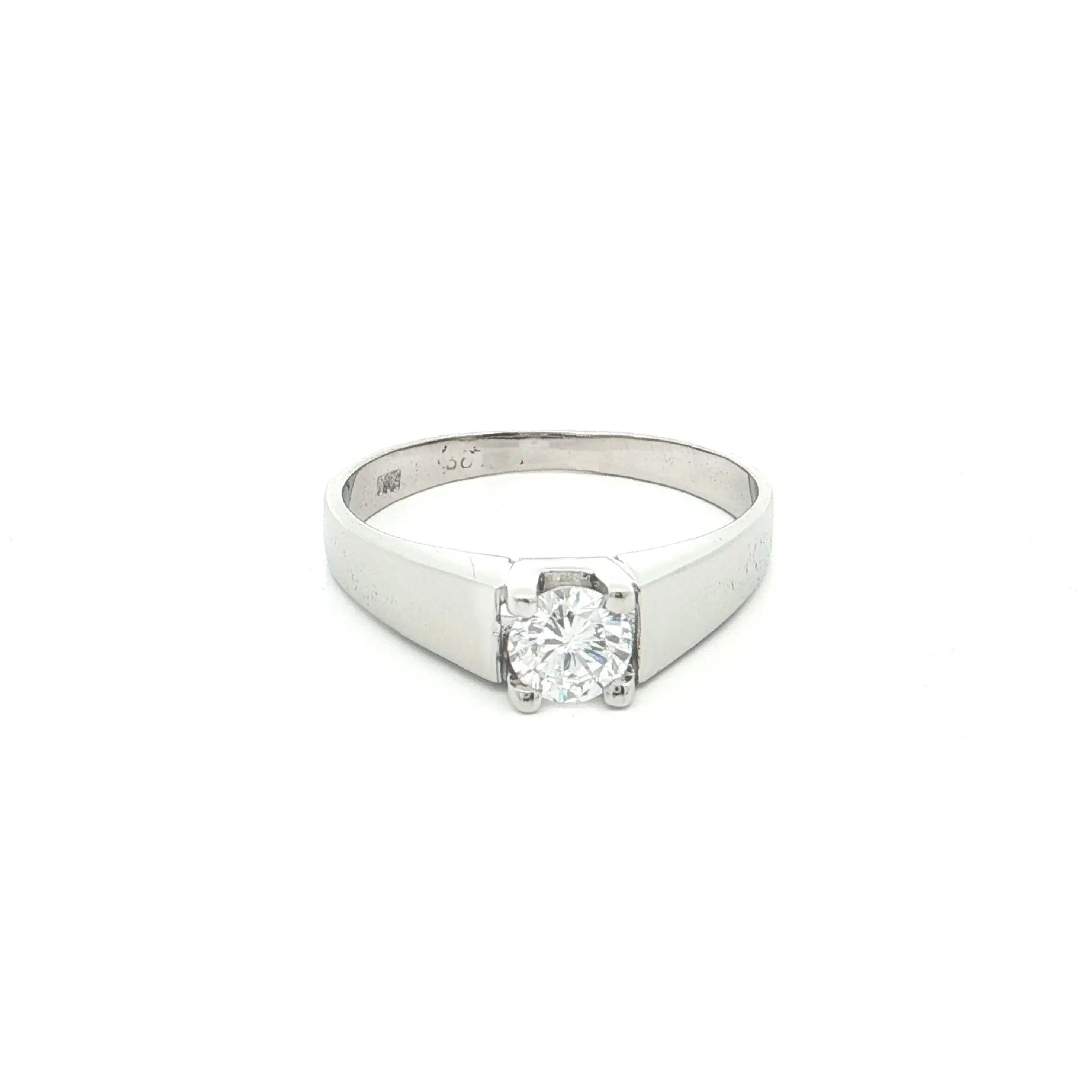 Ring Weißgold mit Brillant Ring Weißgold mit Brillant
