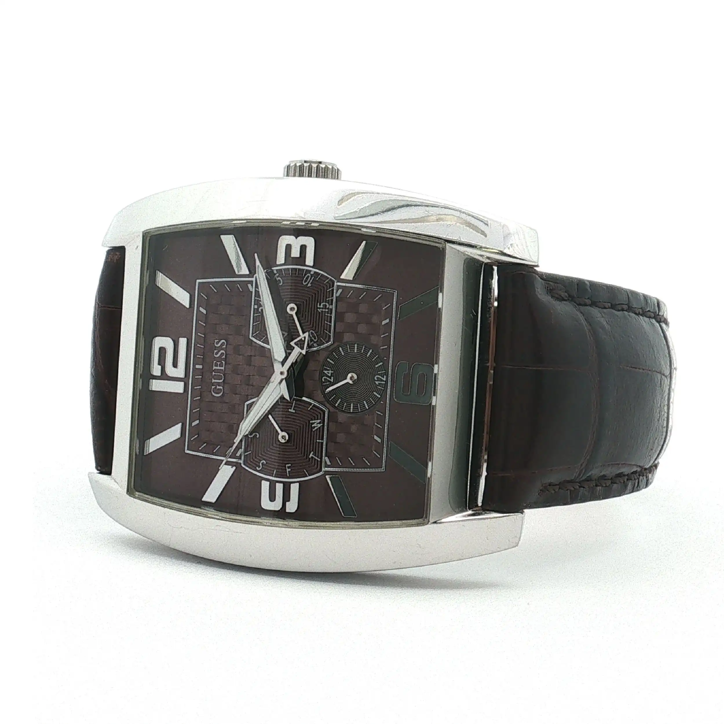 Herrenuhr Guess Quarz Lederarmband Herrenuhr Guess Quarz Lederarmband