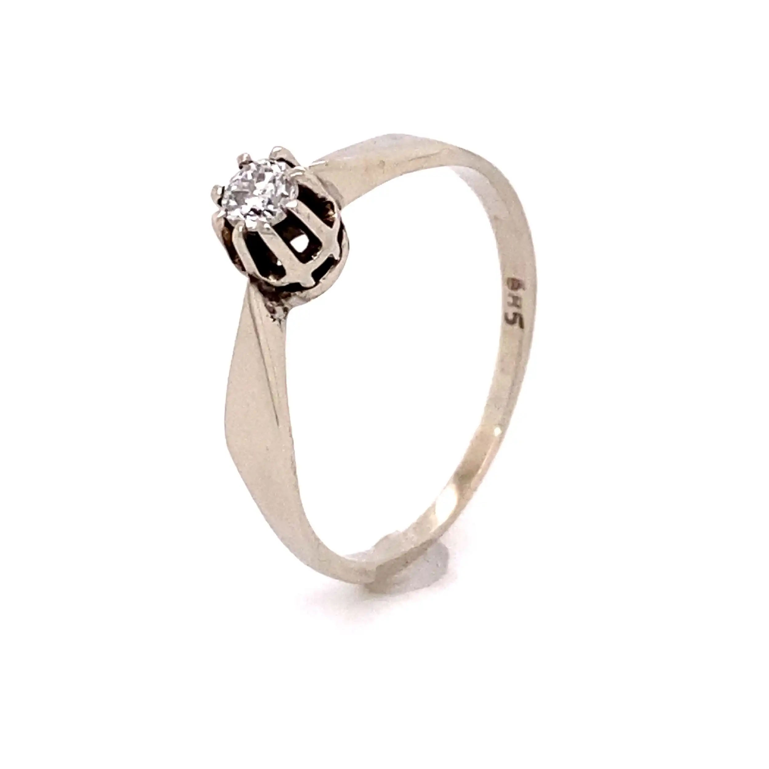 Ring Weißgold mit Solitär Brillant Ring Weißgold mit Solitär Brillant