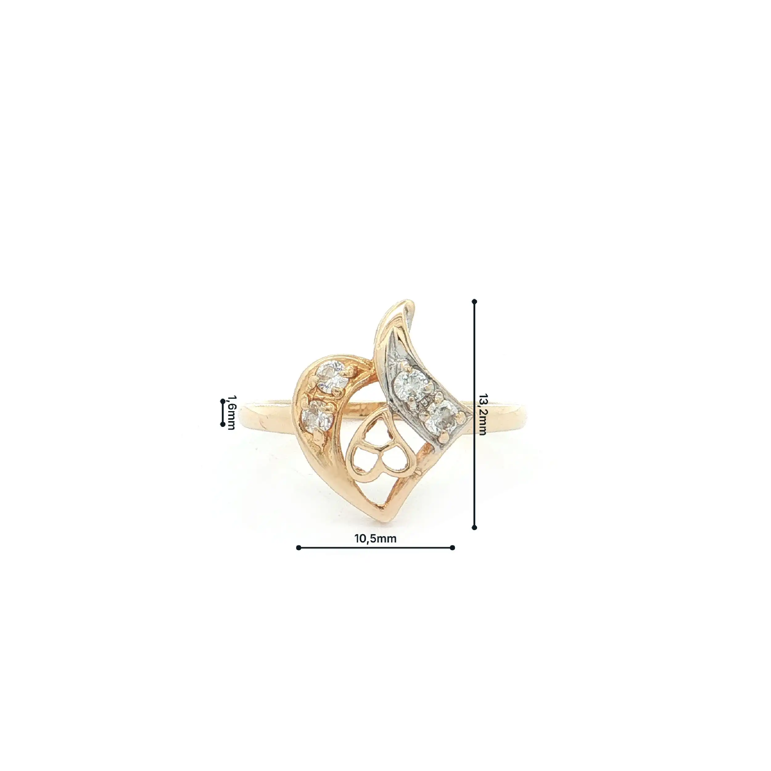 Ring Gelbgold mit Zirkonia