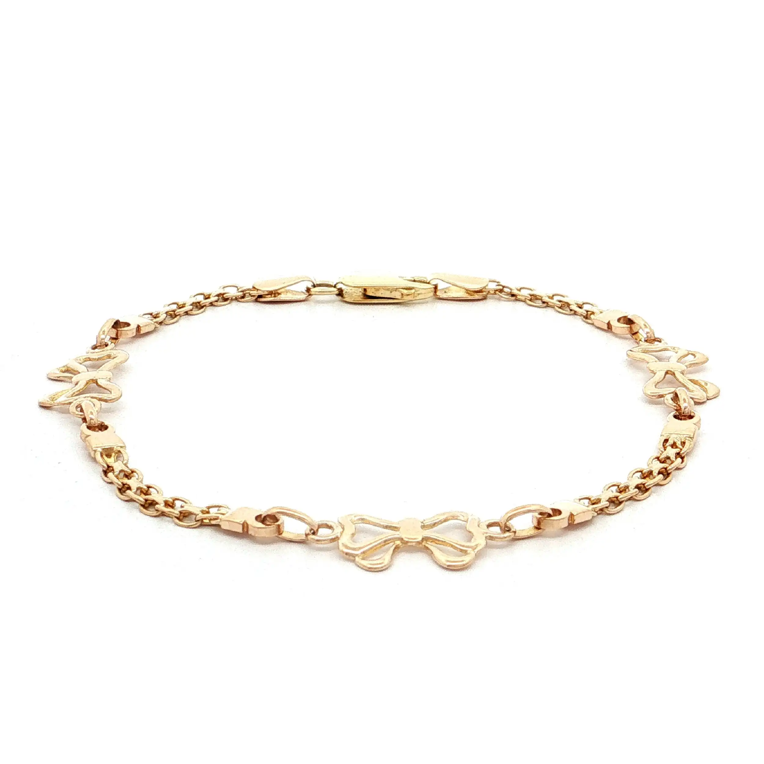 Armband Gelbgold mit Schleifchen Armband Gelbgold mit Schleifchen