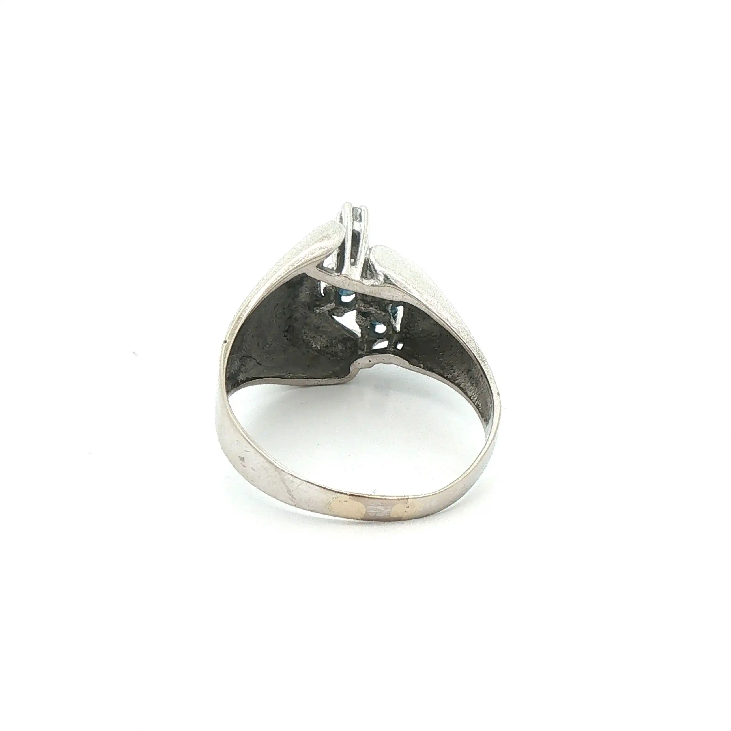 Ring Weißgold mit Brillanten und Saphiren