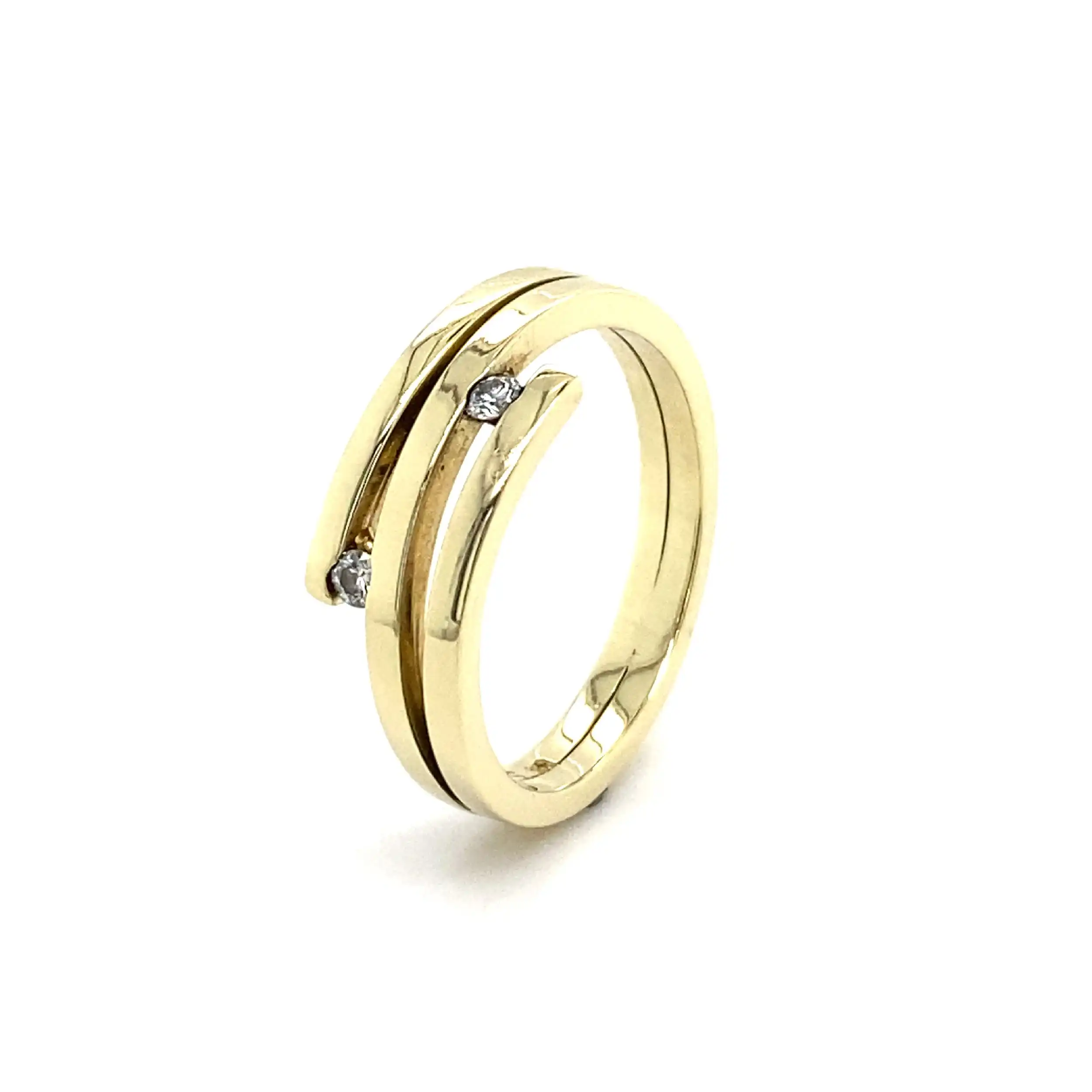 Ring Gelbgold mit Brillanten Ring Gelbgold mit Brillanten