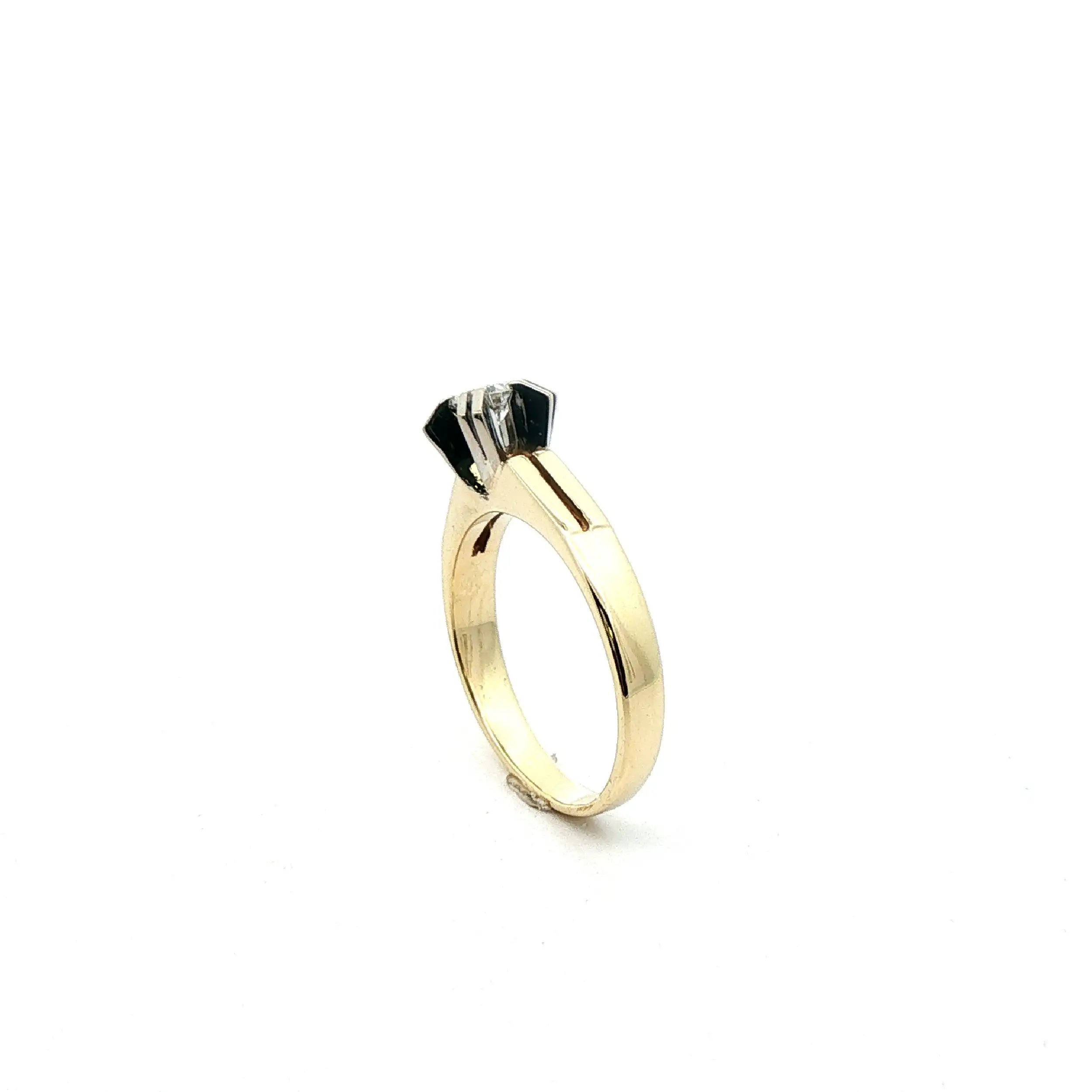 Ring Bicolor mit Brillant Ring Bicolor mit Brillant