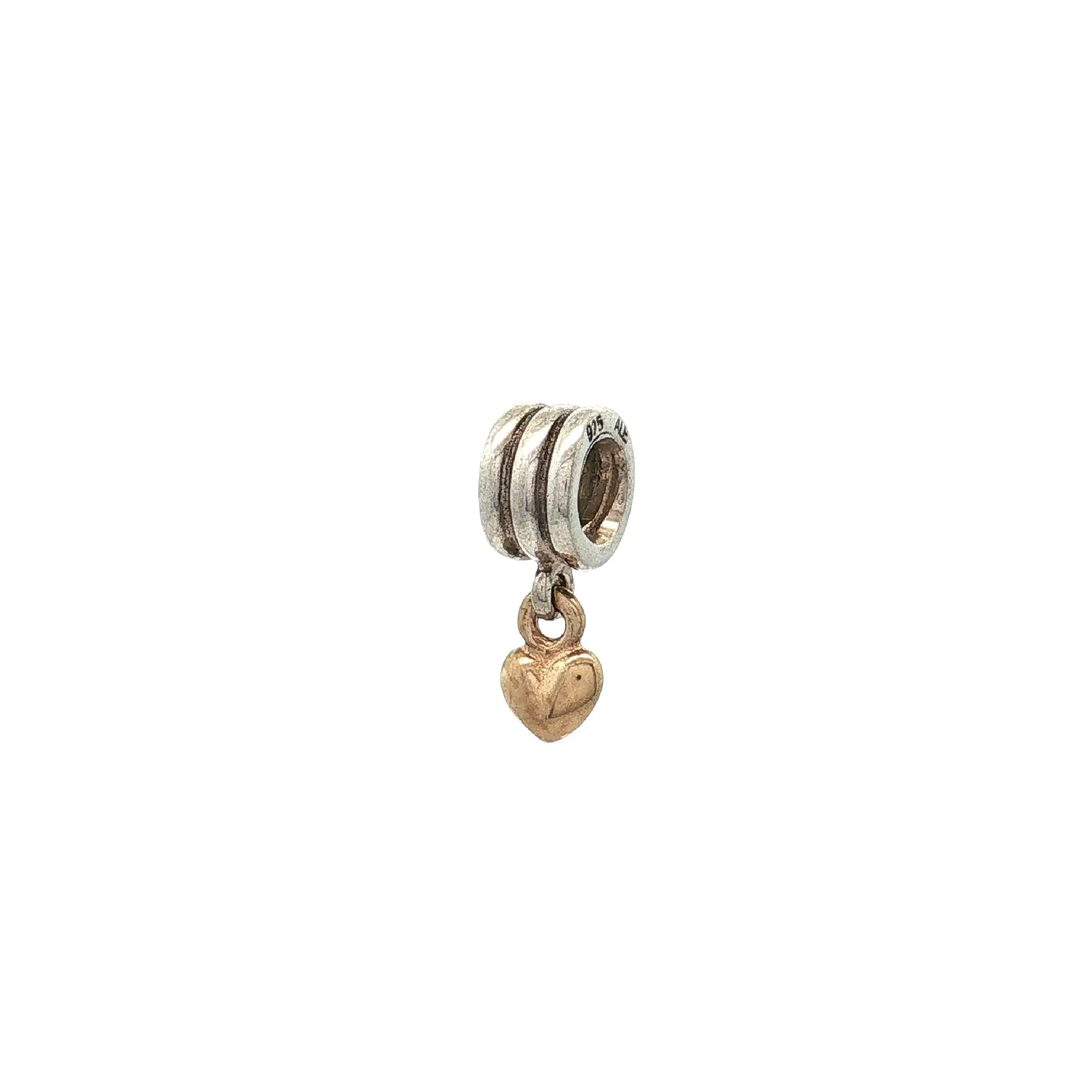 Pandora Charm hängendes Herz 925/585 Pandora Charm hängendes Herz 925/585