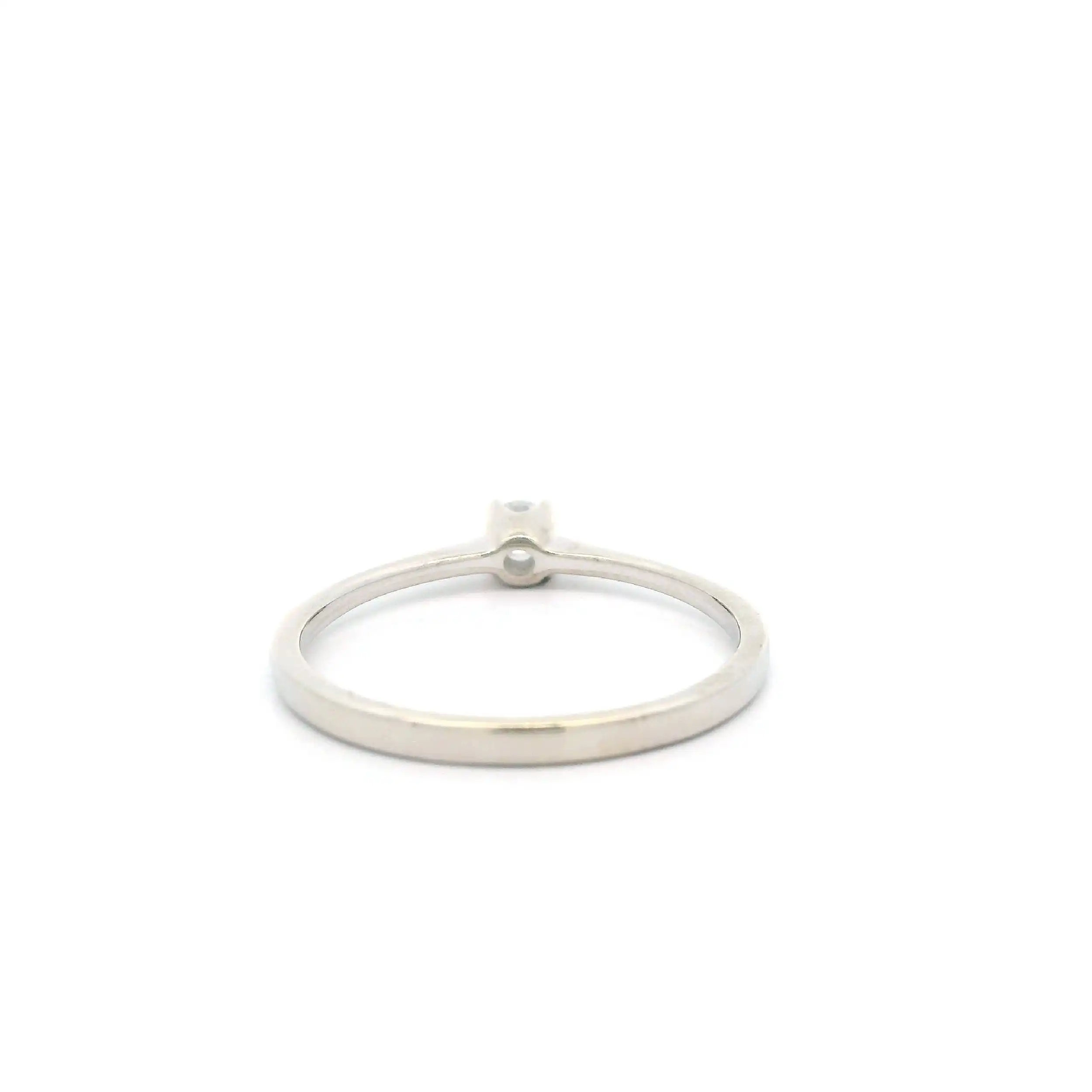 Ring Weißgold mit Brillant Christ